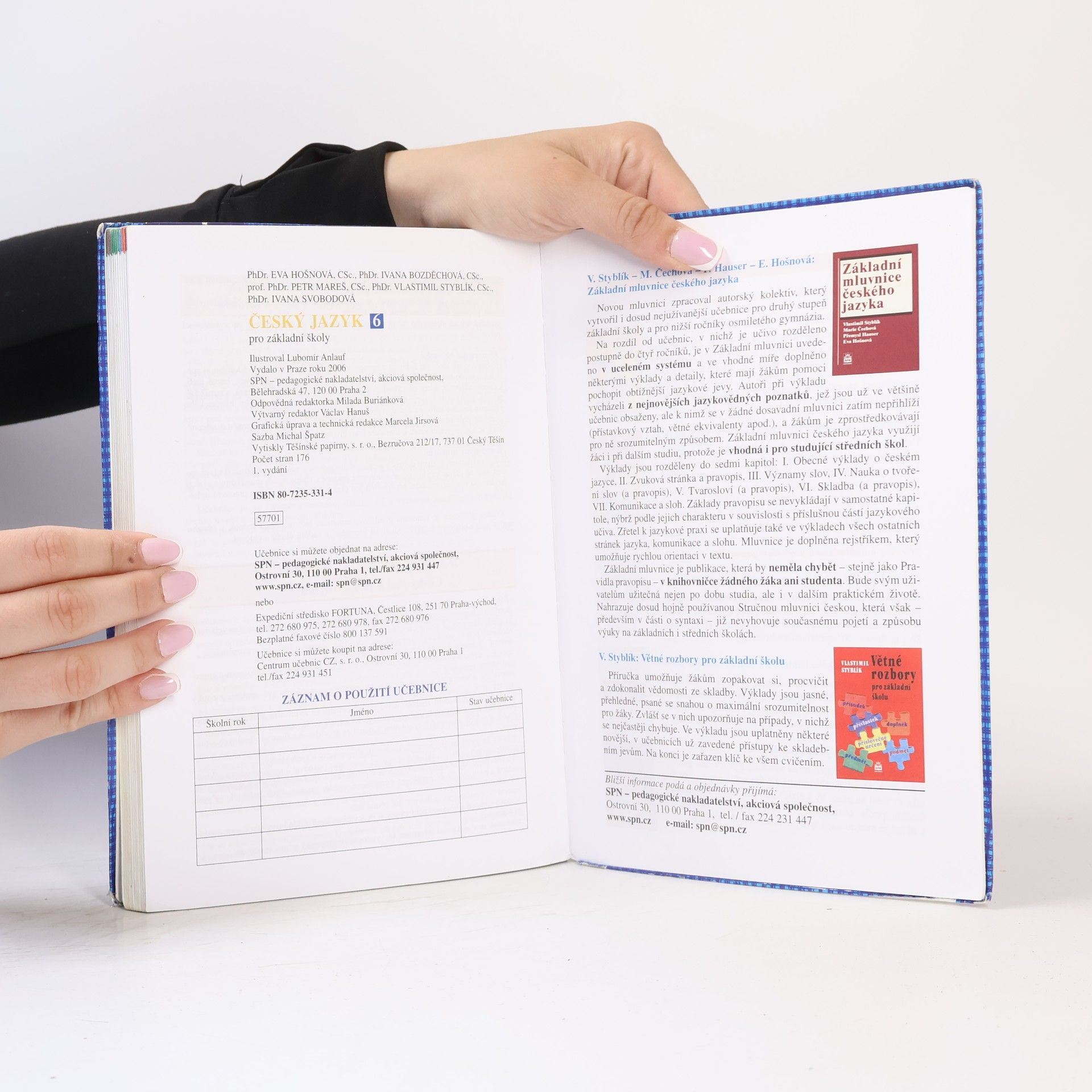 Various authors Český jazyk 6 pro základní školy