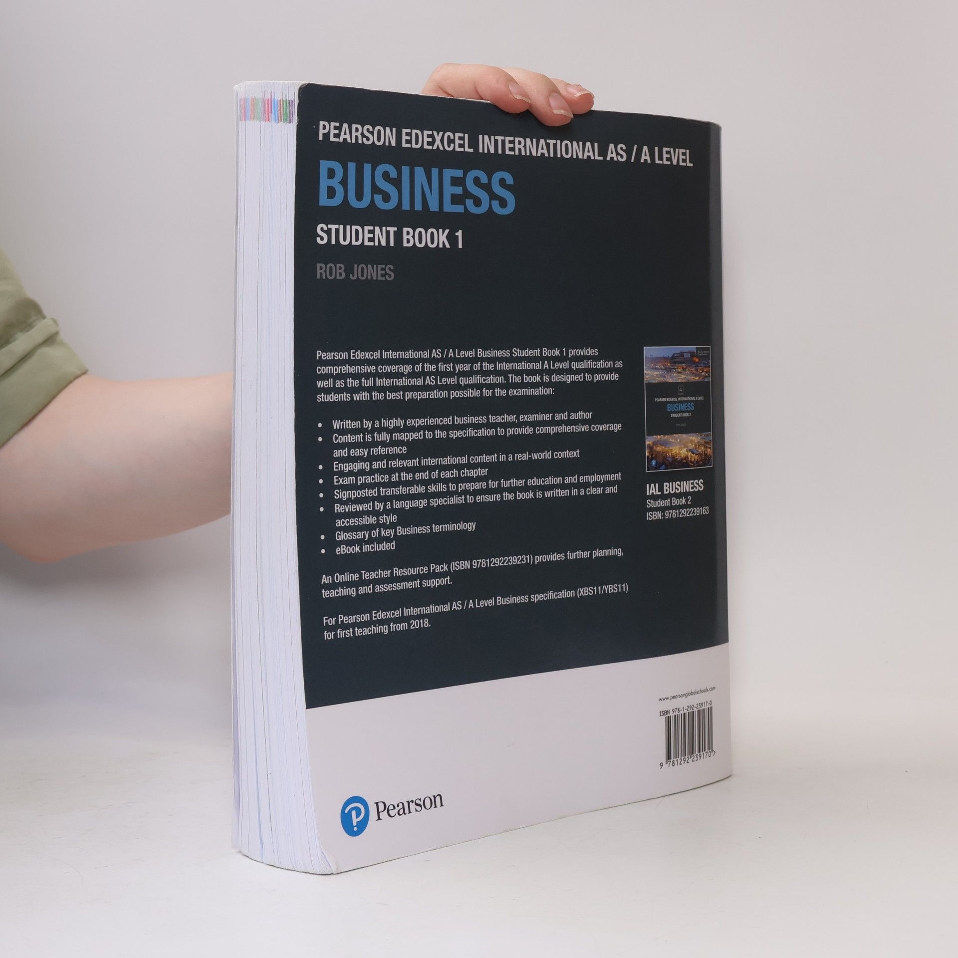 Rob Jones Pearson Edexcel International AS / A Level - 1: Pearson Edexcel International AS Level Business Student Book