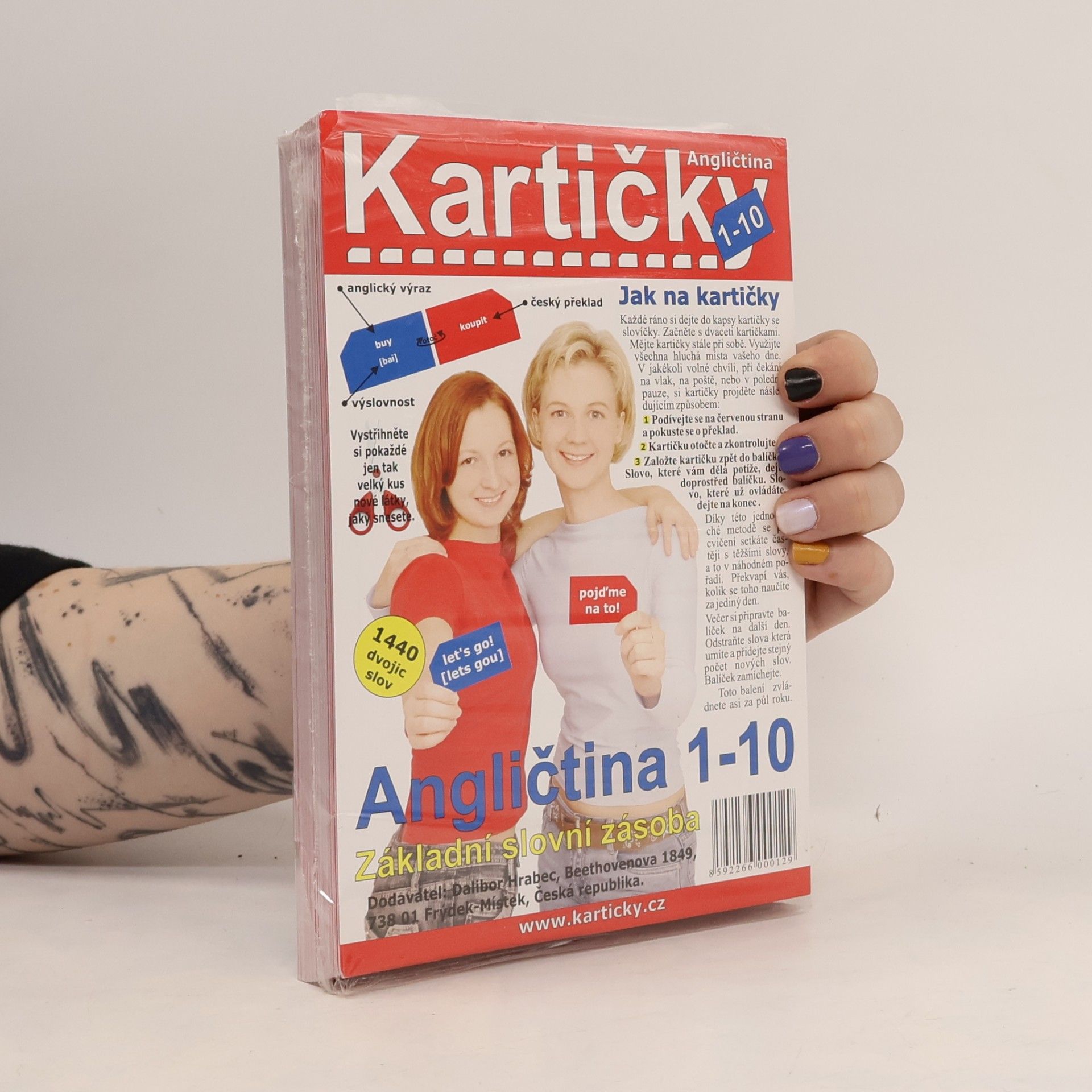 Kolektiv autorů Kartičky Angličtina 1-10