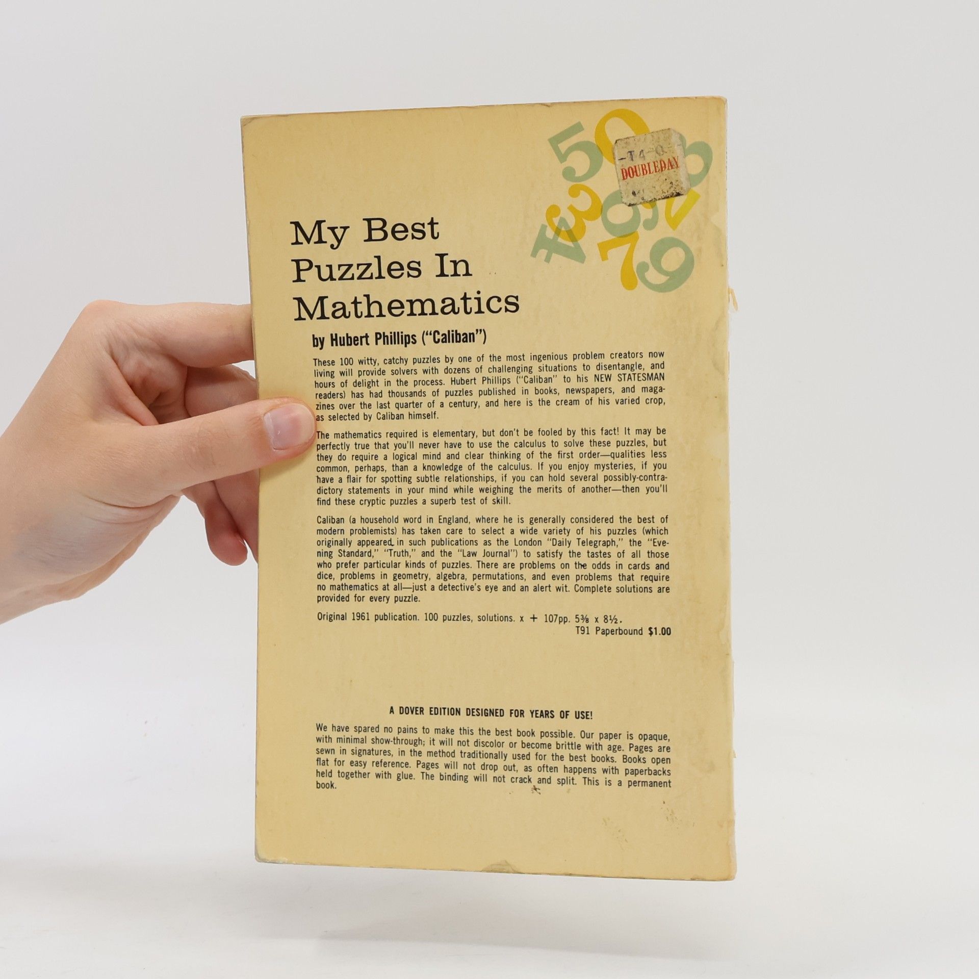 Hubert Phillips My Best Puzzles in Mathematics
