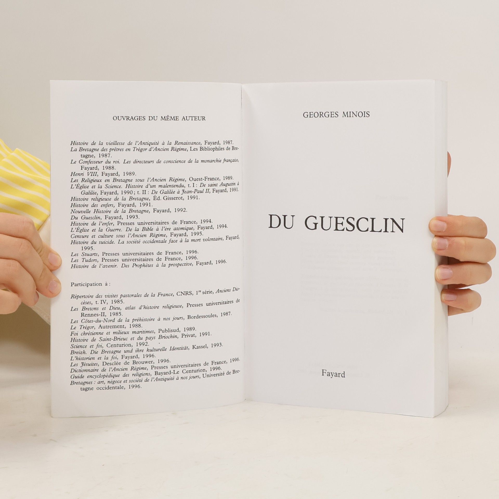 Georges Minois Biographies Historiques: Du Guesclin (French Edition)