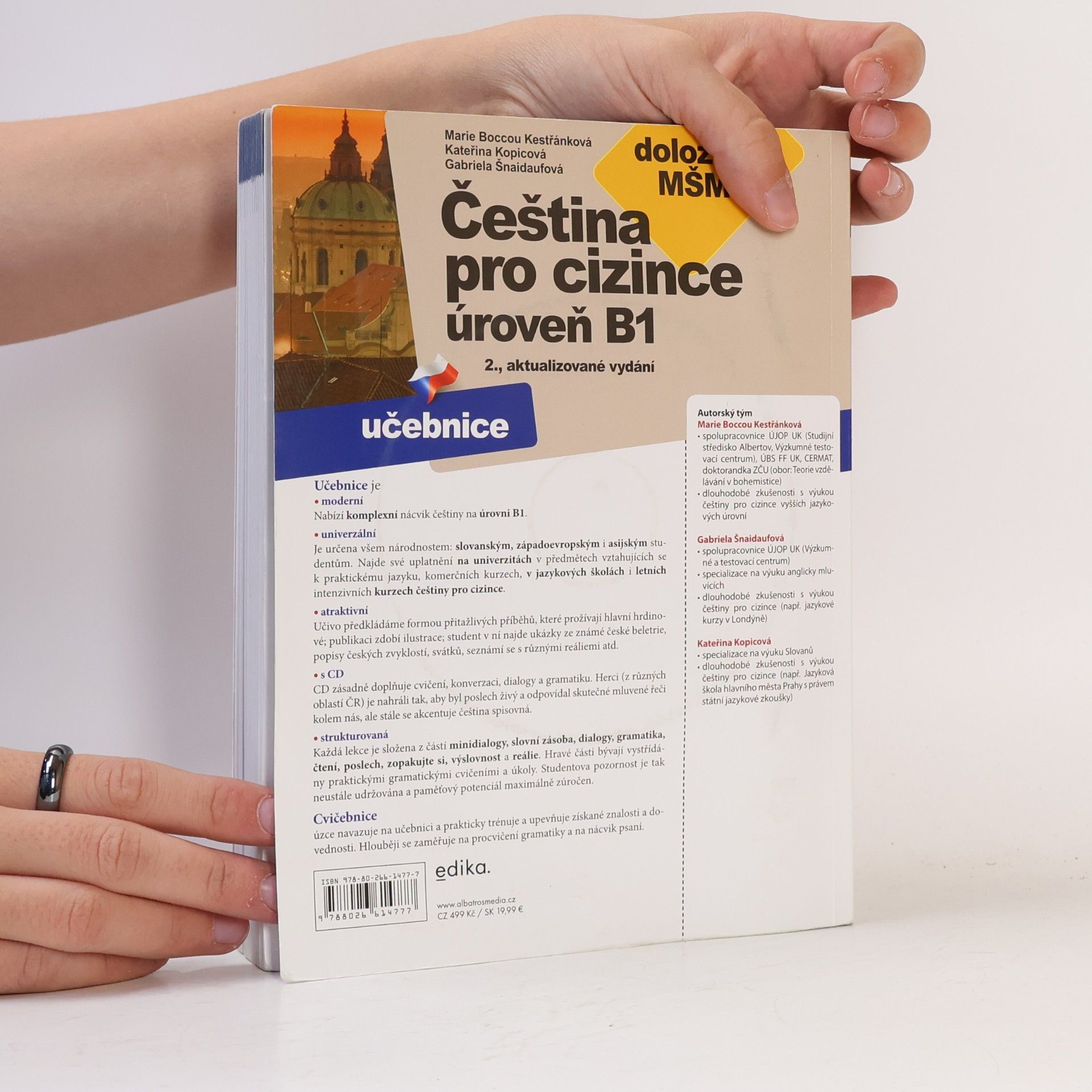Marie Boccou Kestřánková Čeština pro cizince. Úroveň B1. Učebnice