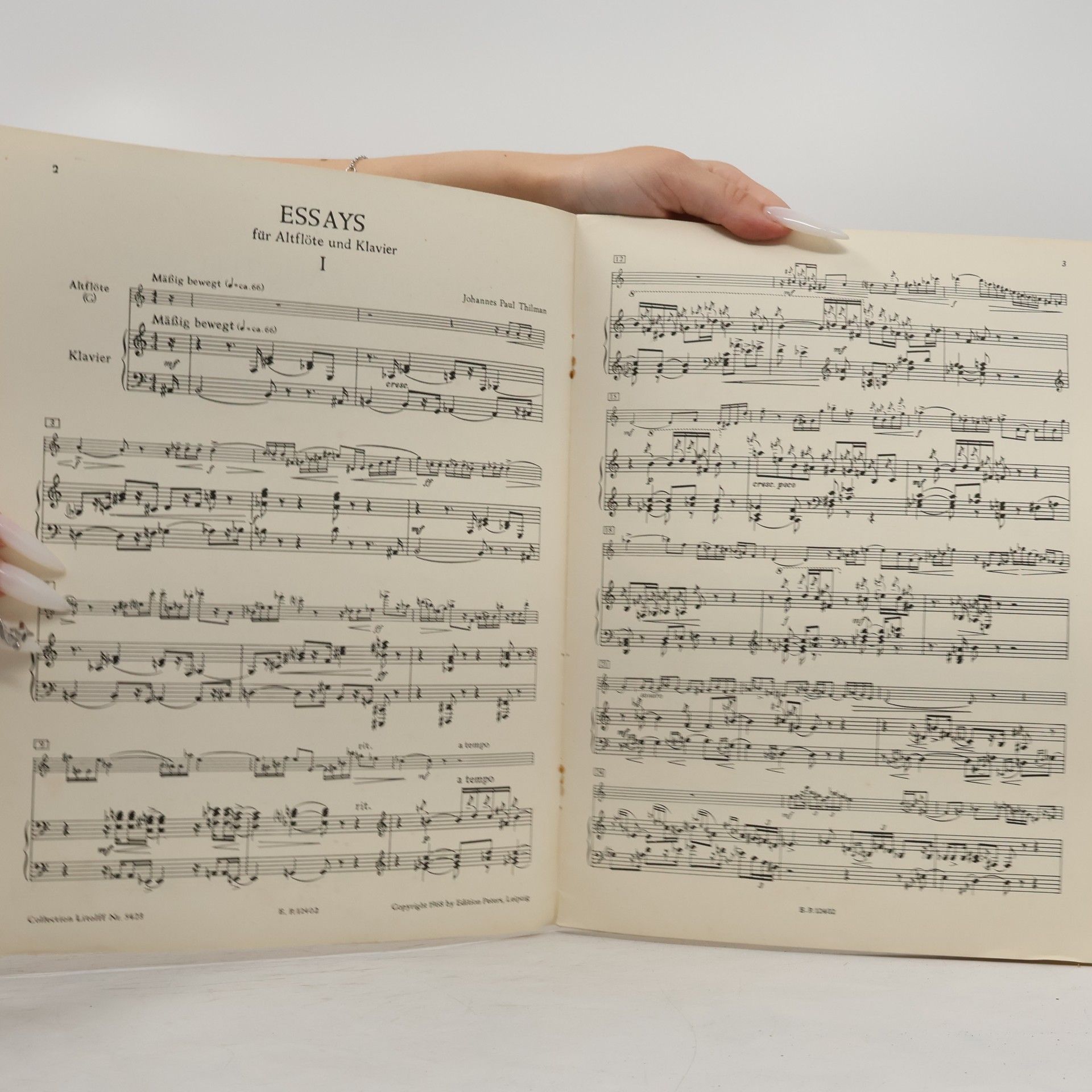 Pia Thilmann Essays für Altflöte und Klavier