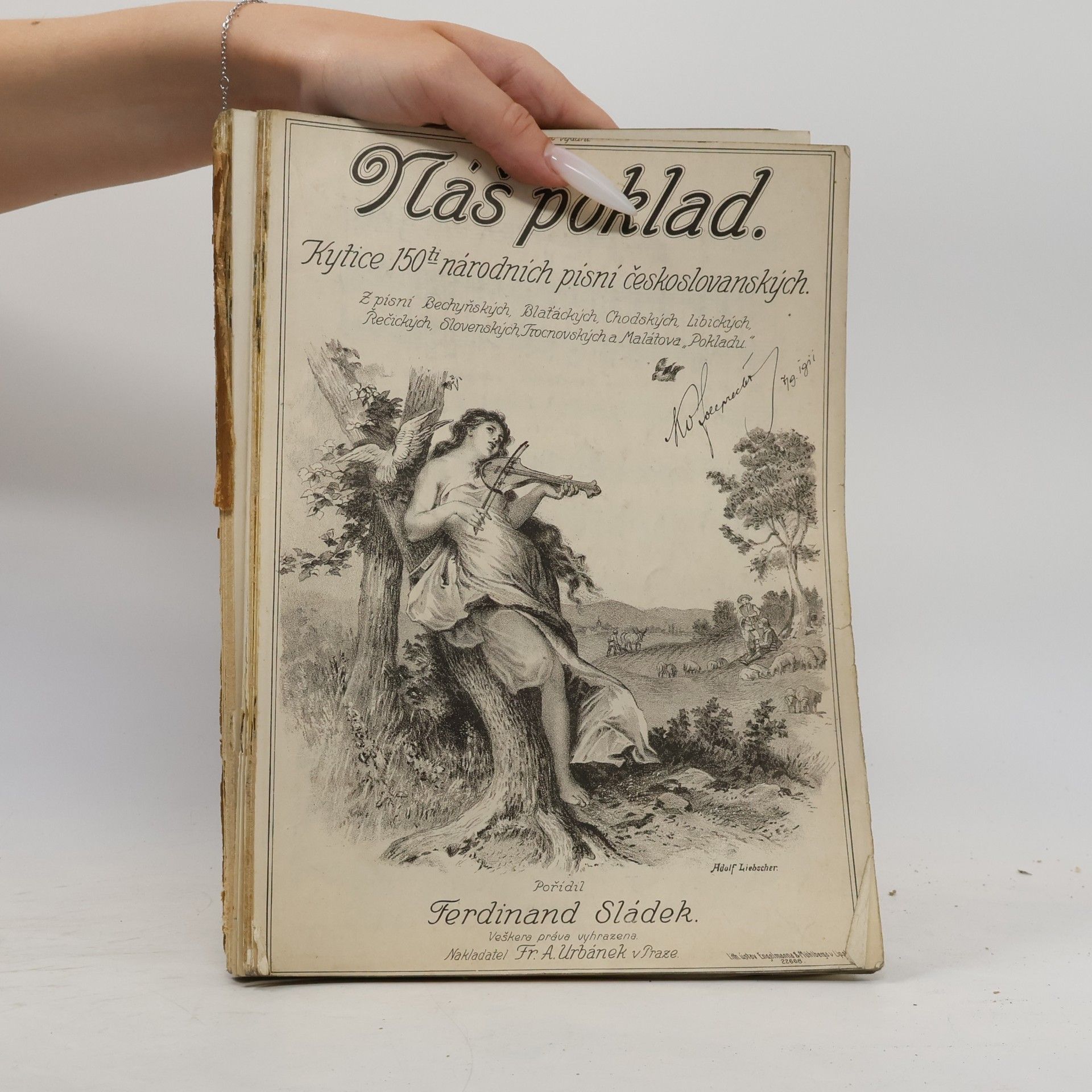 Ferdinand Sládek Náš poklad. Kytice 150ti národních písní českoslovanských