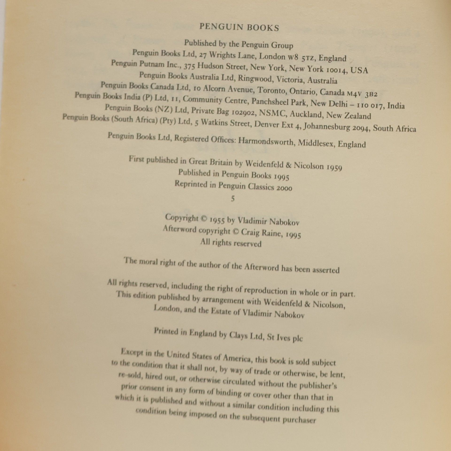 Vladimir Nabokov Lolita