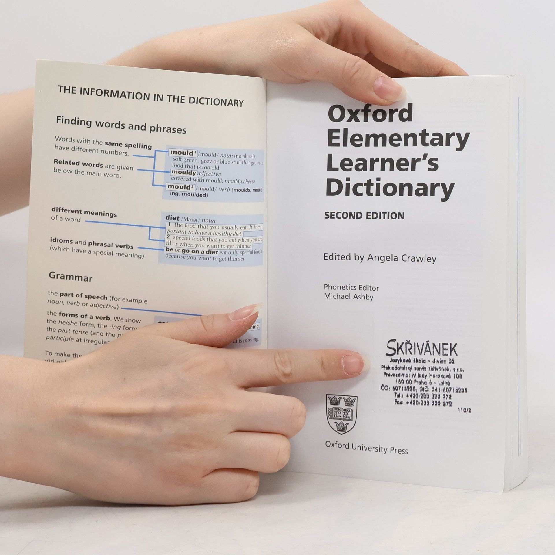 Angela Crawley Oxford elementary learner's dictionary