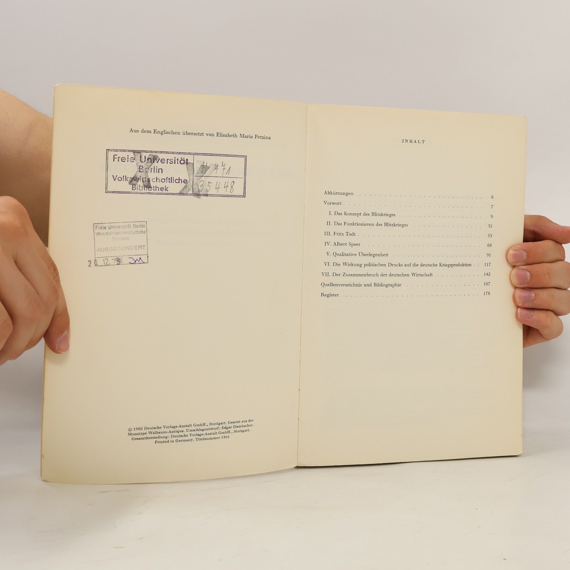 Alan Milward Die deutsche Kriegswirtschaft 1939-1945