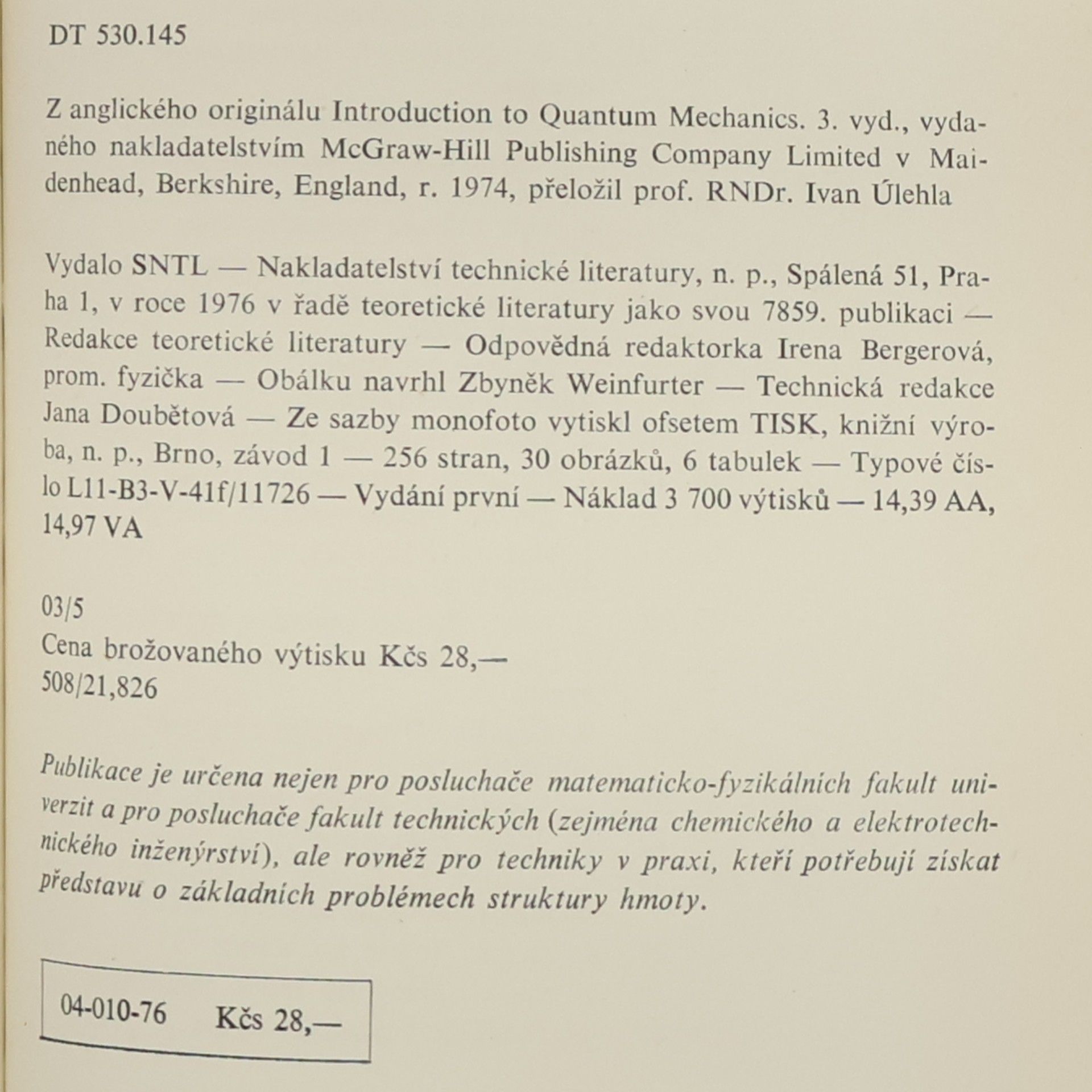 Paul Taunton Matthews Základy kvantové mechaniky