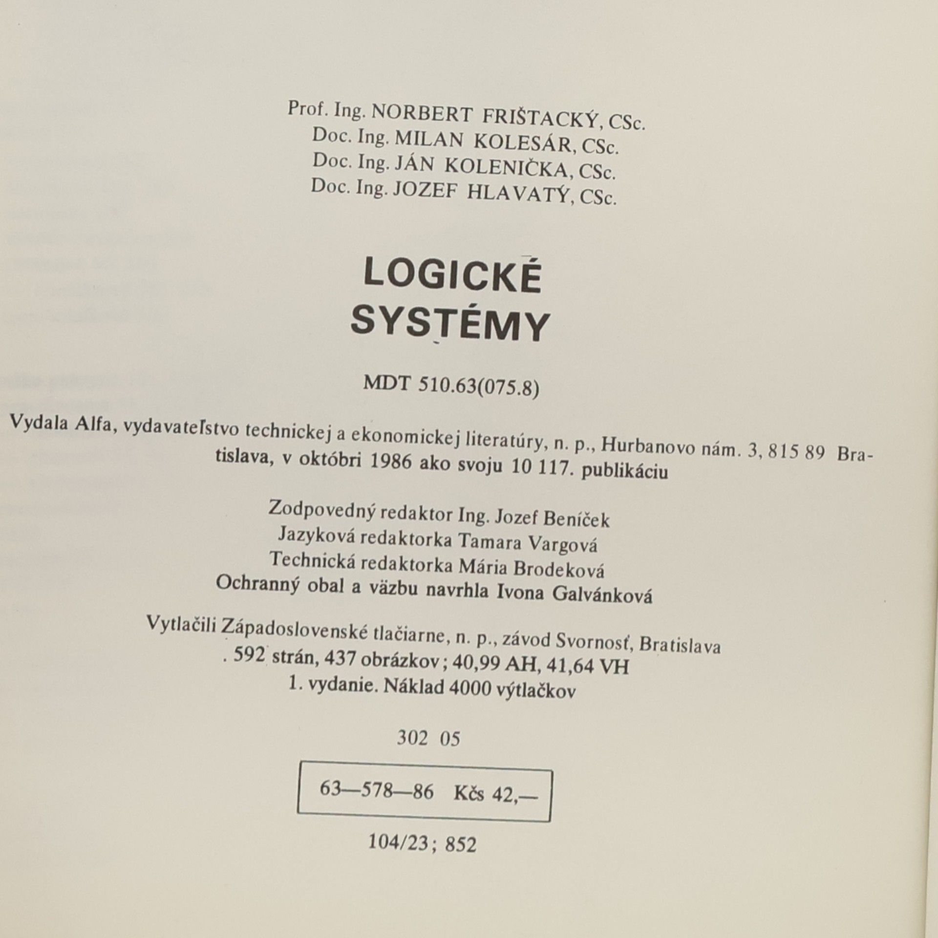 Various authors Logické systémy