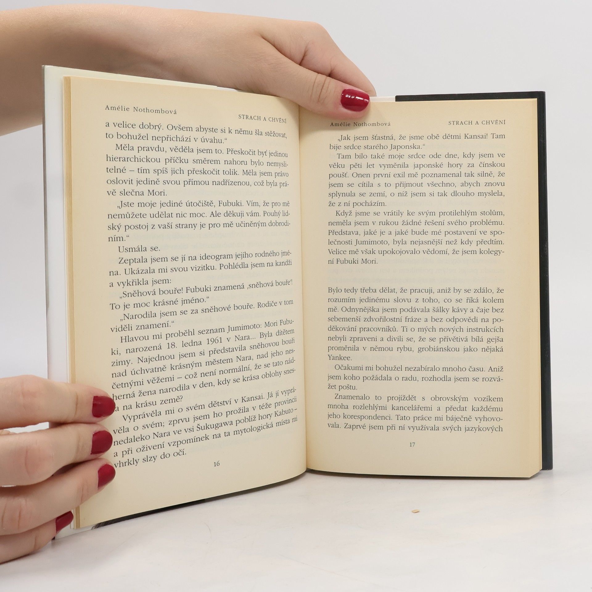 Amélie Nothomb Strach a chvění