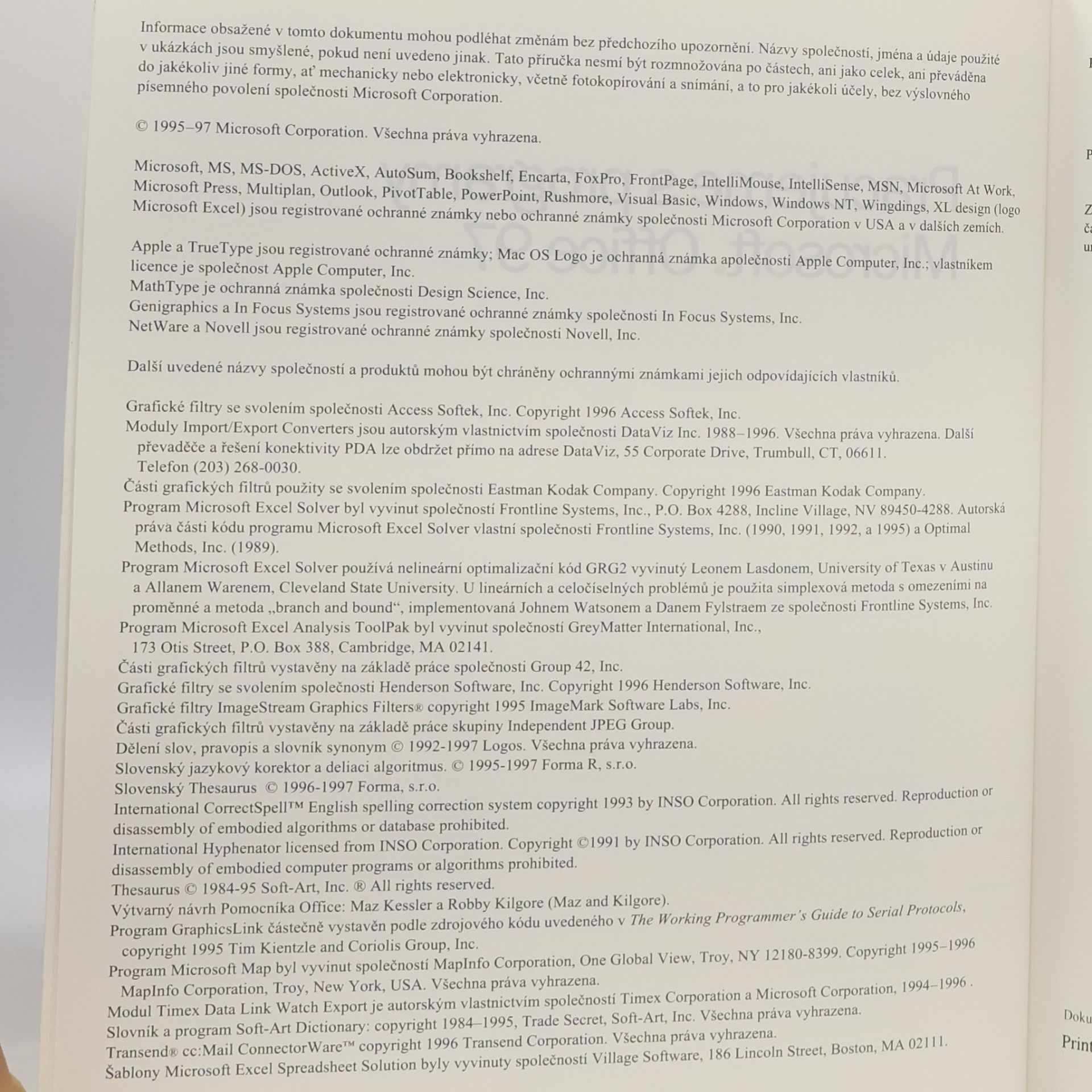 Various authors Pracujeme s programy Microsoft Office 97