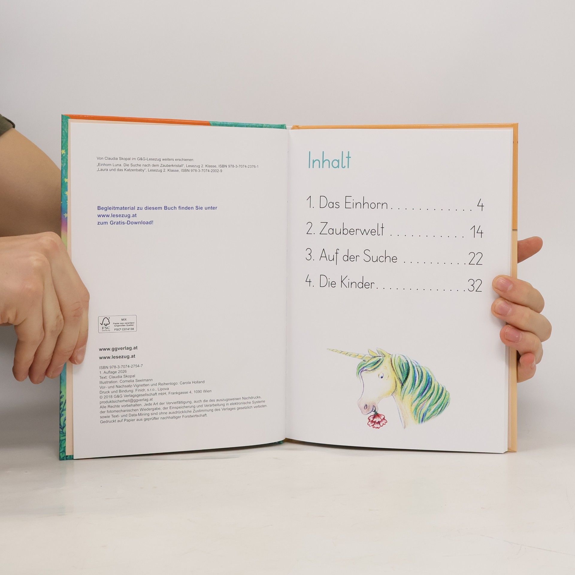 Claudia Skopal Lesezug - 1. Klasse: Luna, das zauberhafte Einhorn
