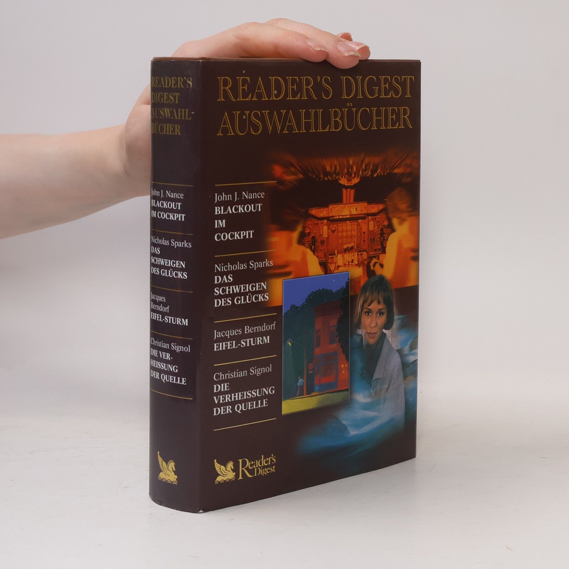 Jacques Berndorf Reader's Digest Auswahlbücher. Blackout im Cockpit. Das Schweigen des Glucks. Eifel-sturm. Die Verheissung der Quelle