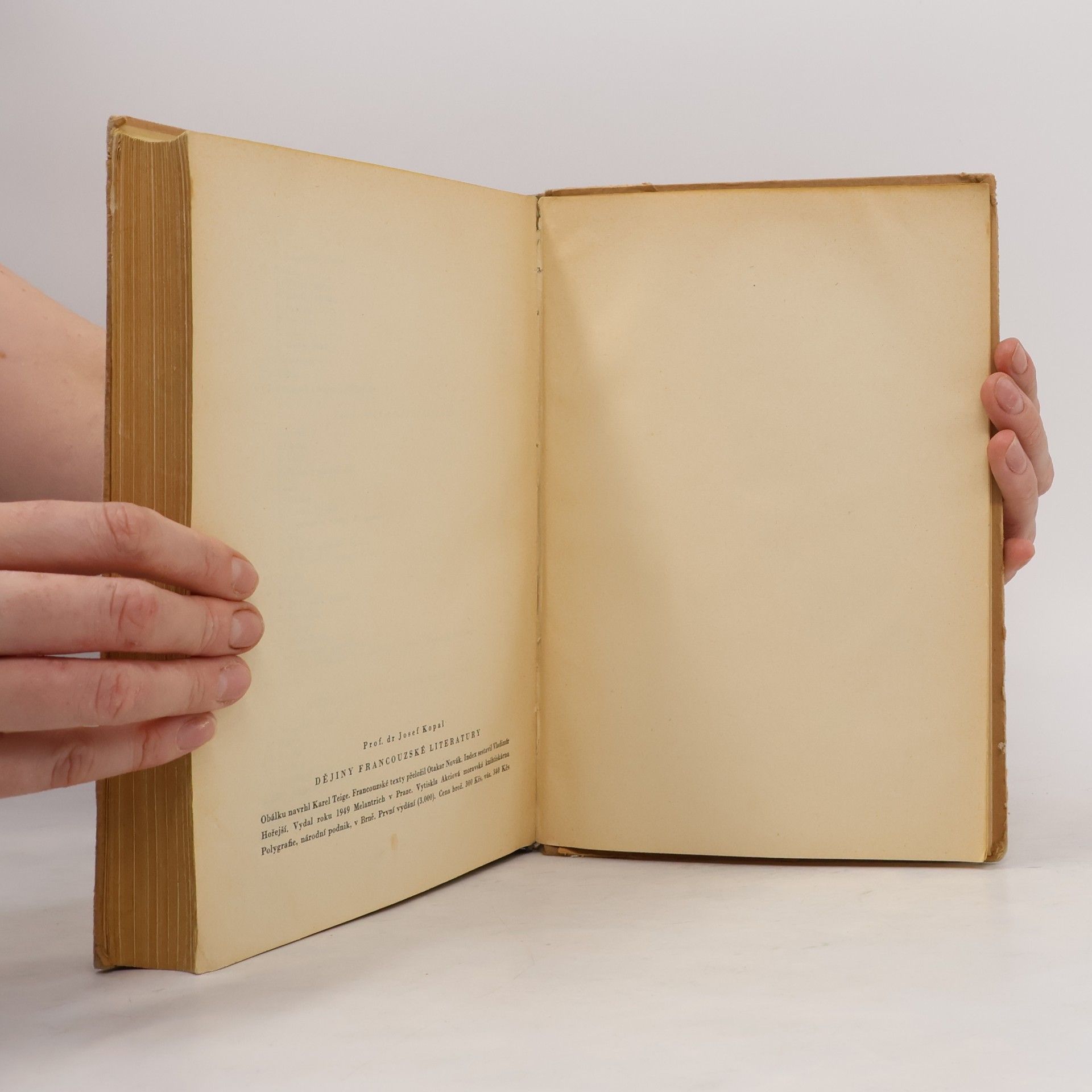 Josef Kopal Dějiny francouzské literatury