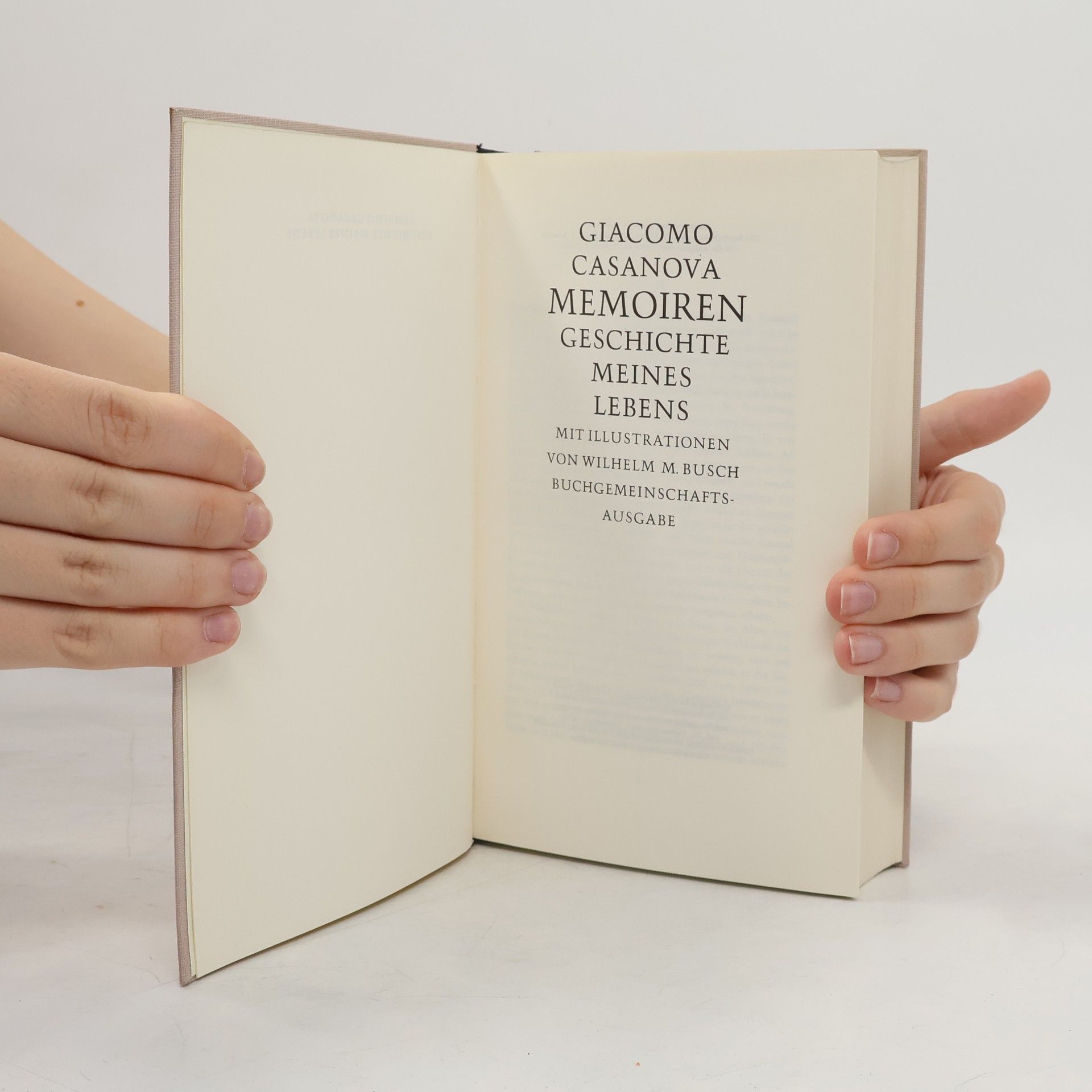 Giacomo Casanova Memorien