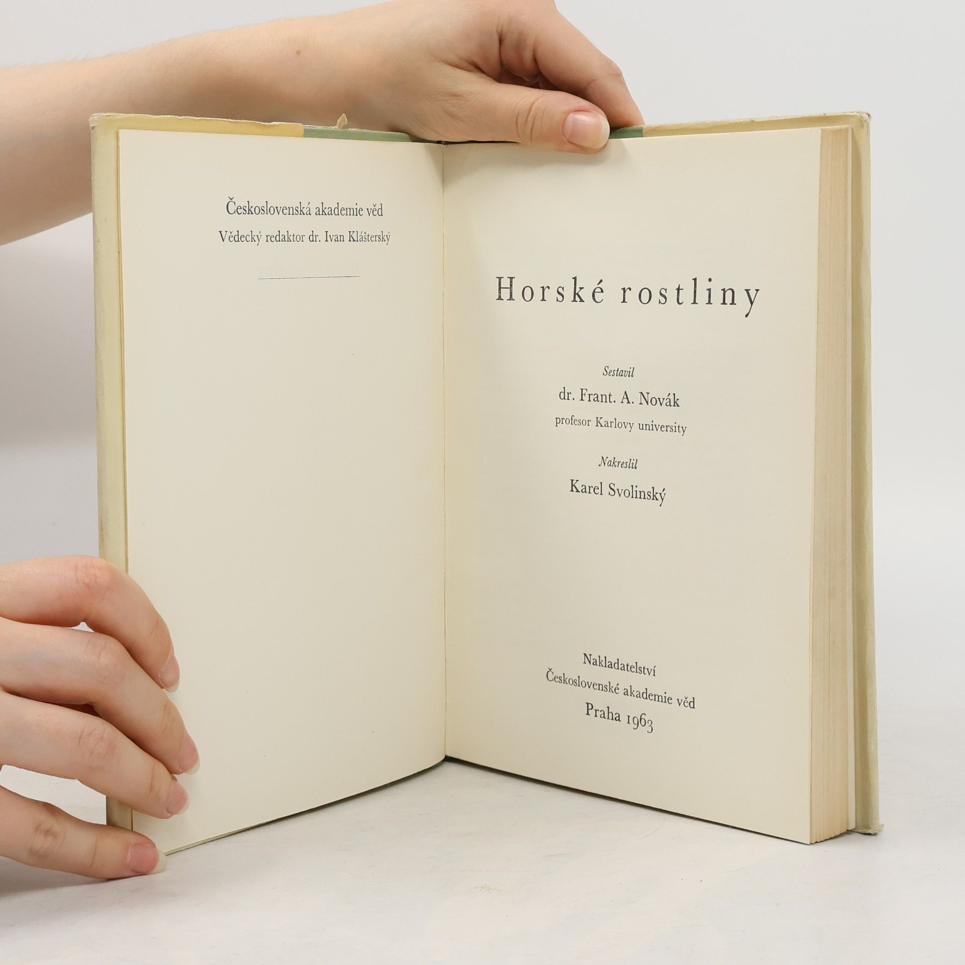 Novák F. A. Horské rostliny