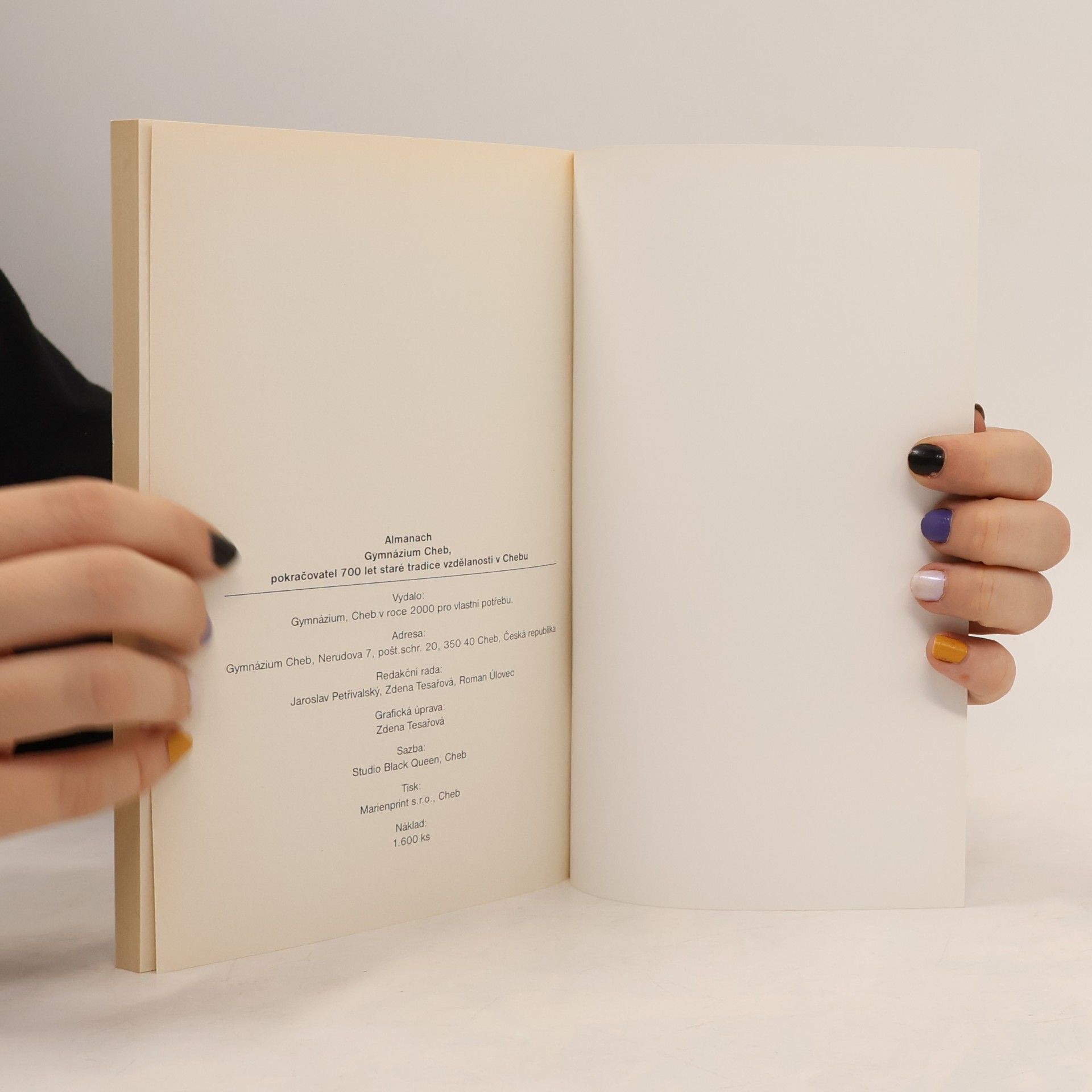 Kolektiv autorů Almanach 1945-2000, Gymnázium Cheb