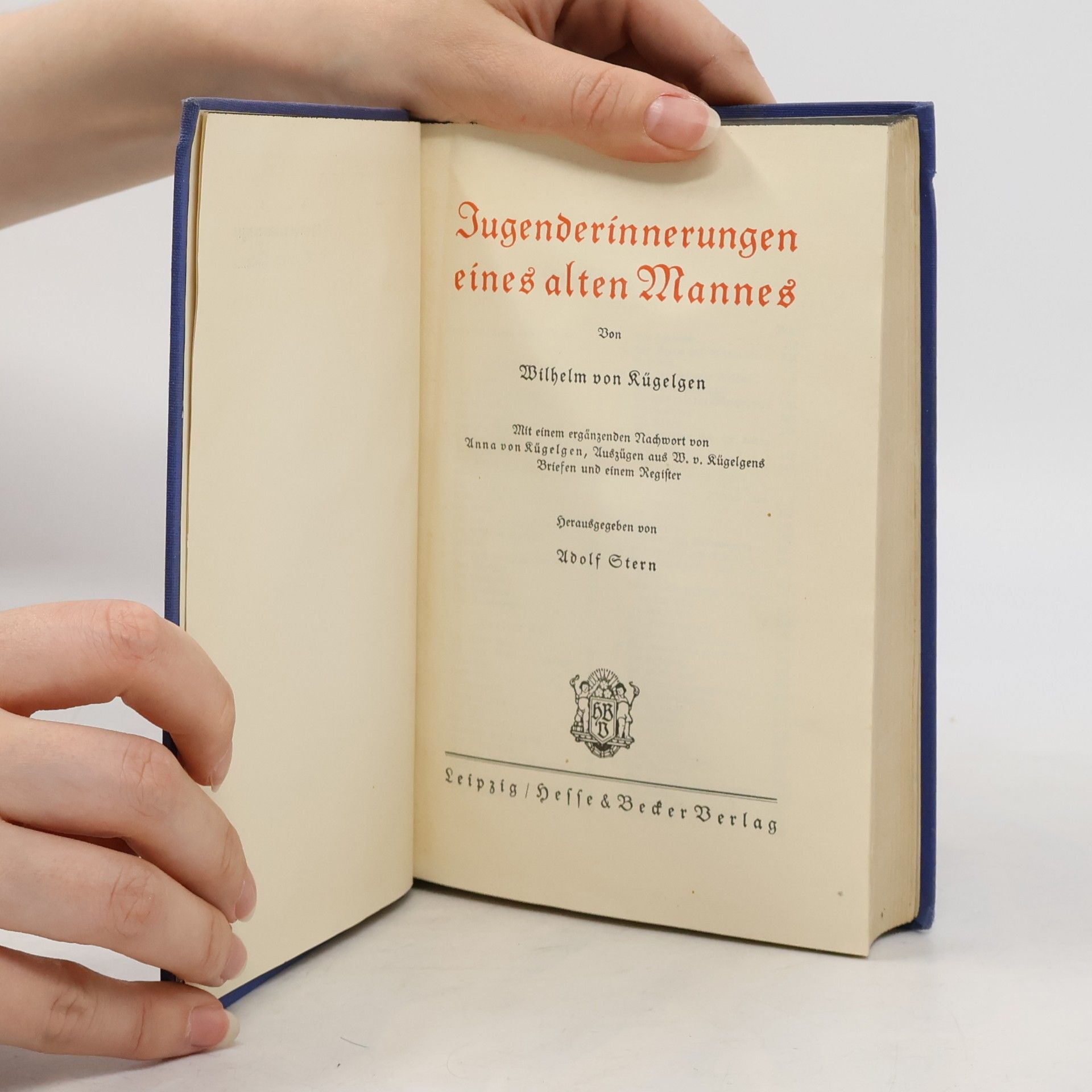 Wilhelm von Kügelgen Jugenderinnerungen eines alten Mannes