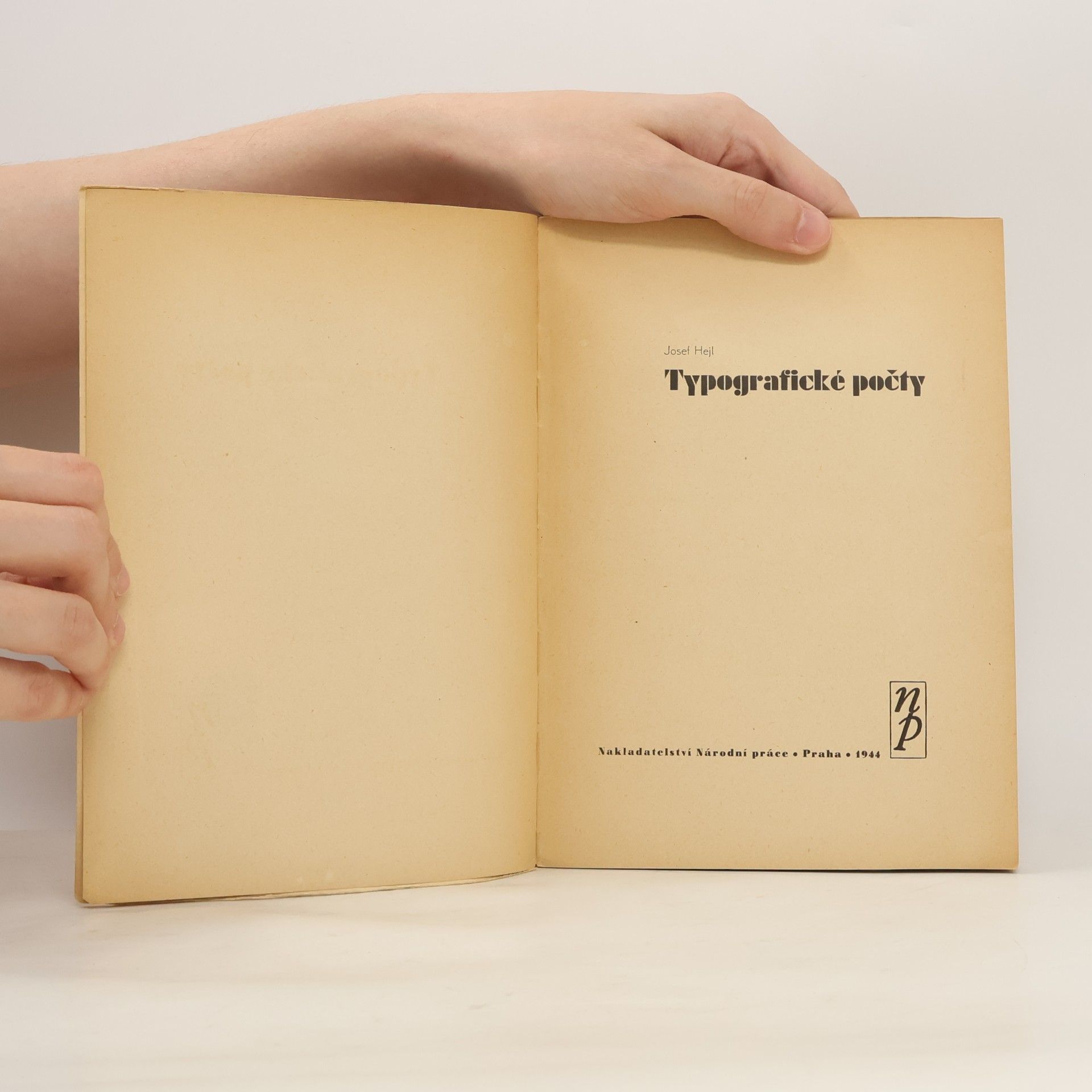 Josef Hejl Typografické počty