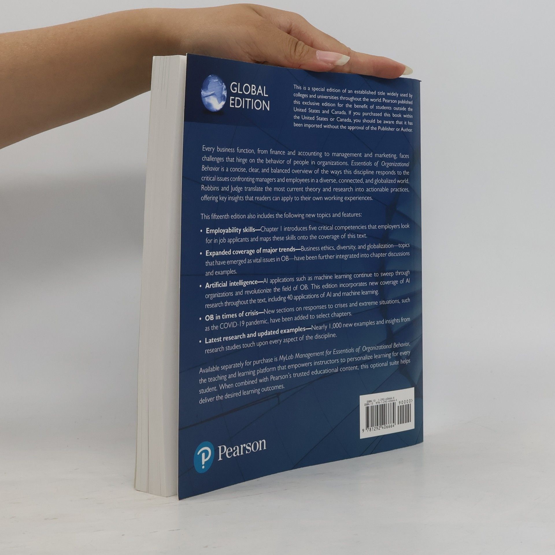 Stephen P. Robbins Essentials of Organizational Behaviour, Global Edition