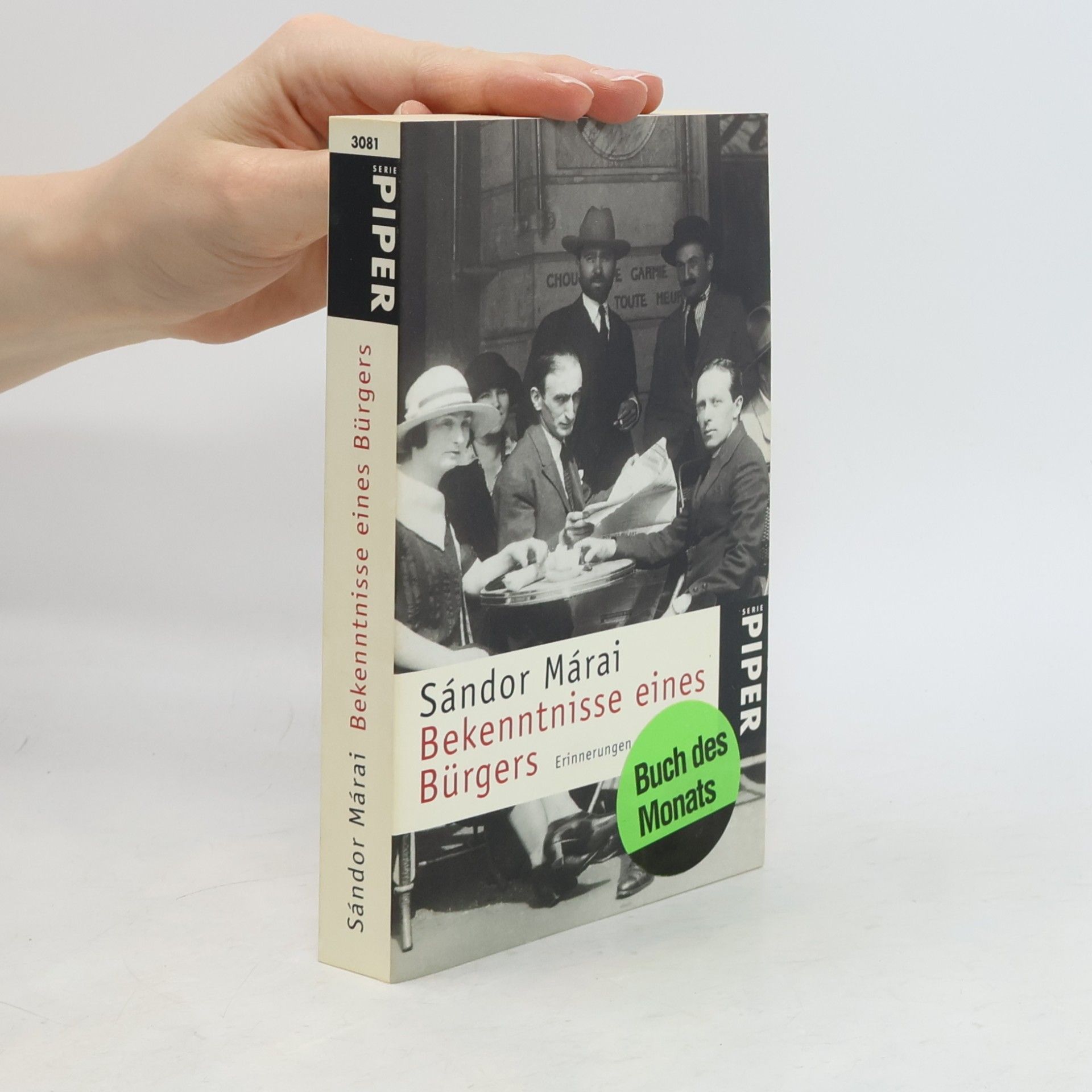 Sándor Márai Bekenntnisse eines Bürgers