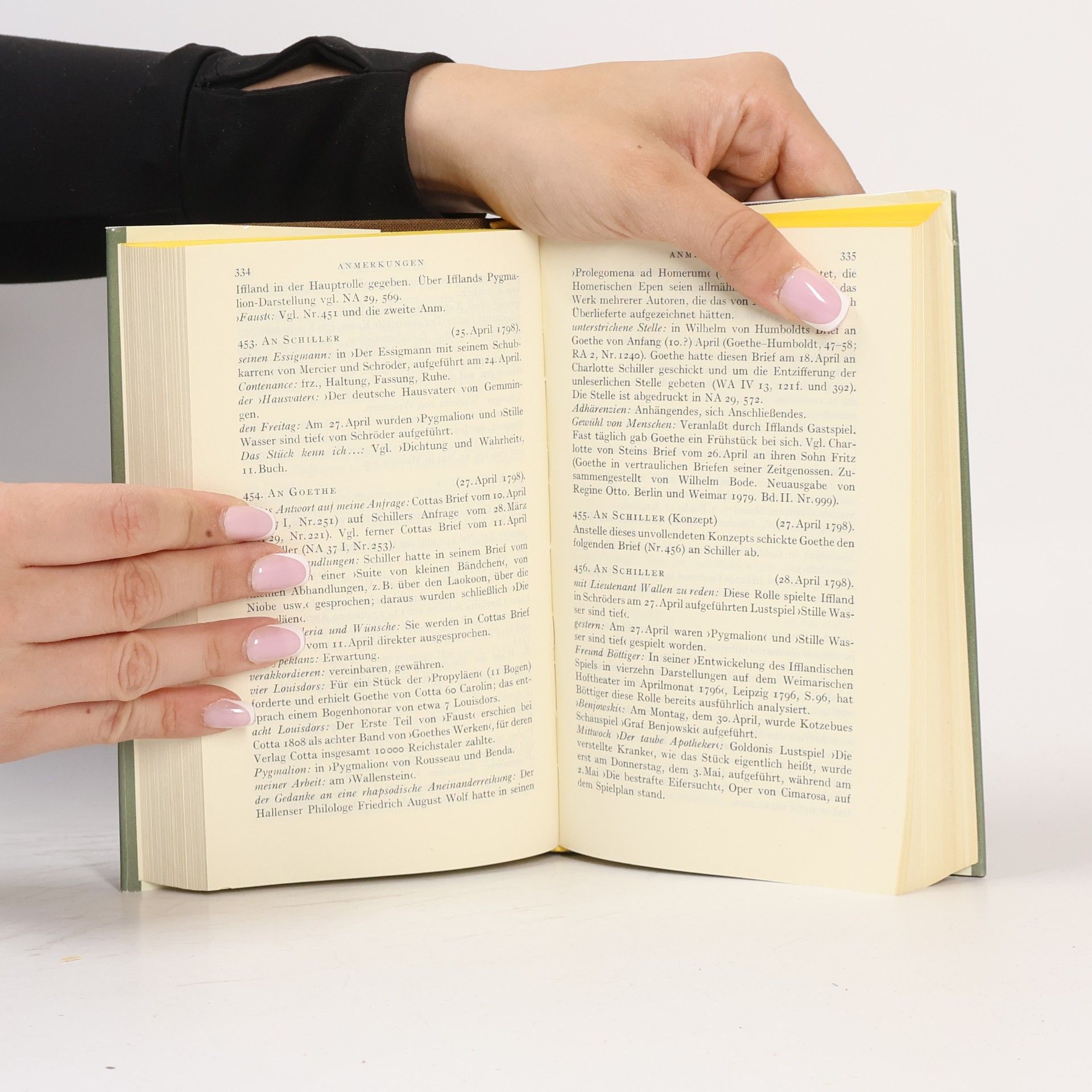 Johann Wolfgang von Goethe Der Briefwechsel zwischen Schiller und Goethe, box 1-3