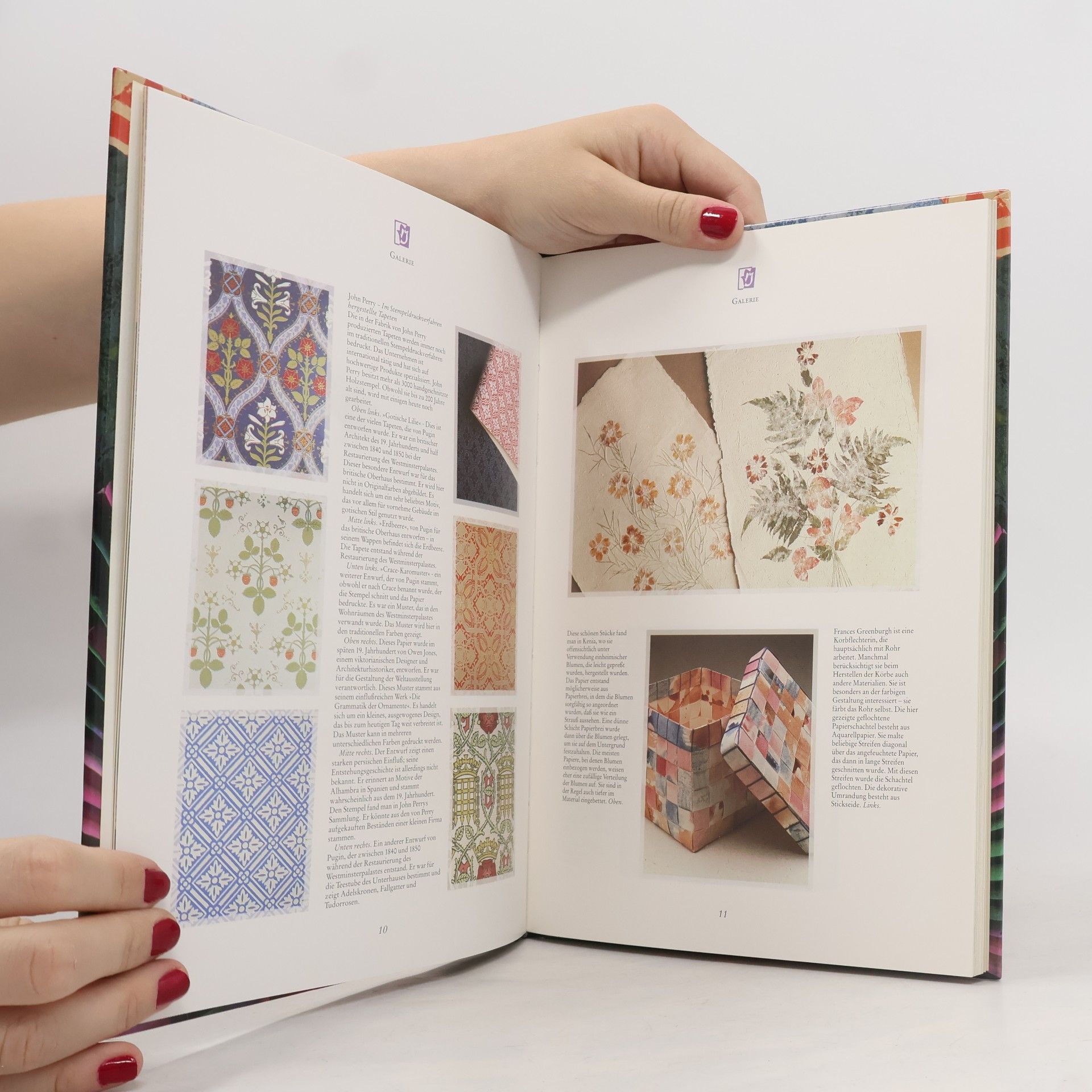 Vivien Frank Arbeiten mit Schmuckpapier