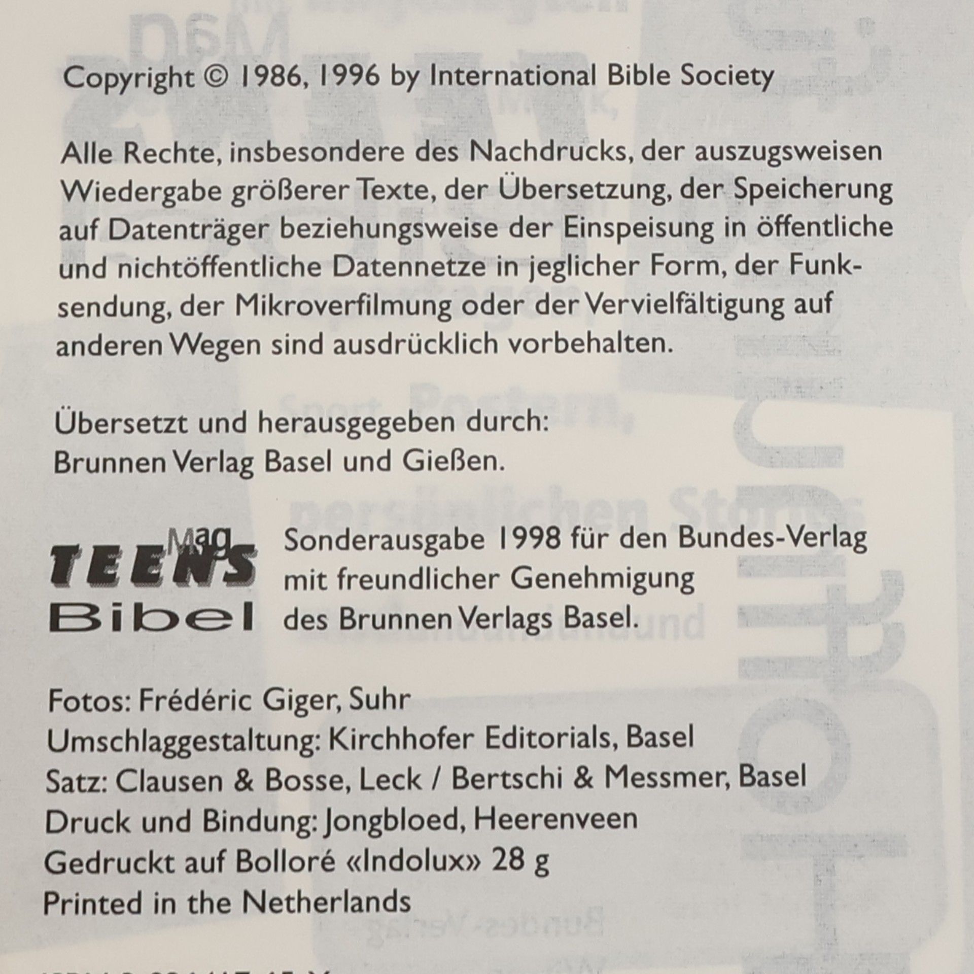 Die TeensMag Bibel