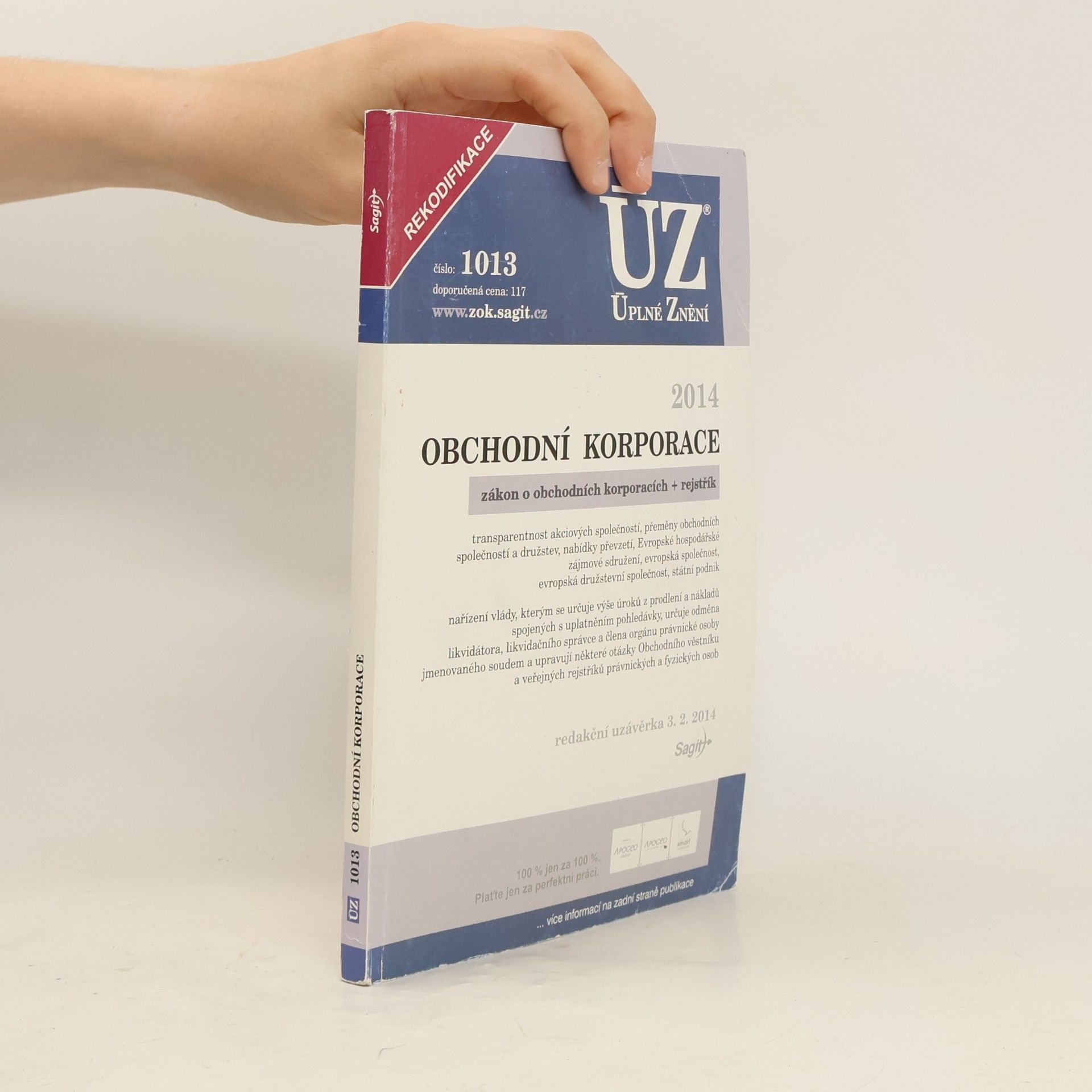 Autorenkollektiv Obchodní korporace. Zákon o obchodních korporacích + rejstřík