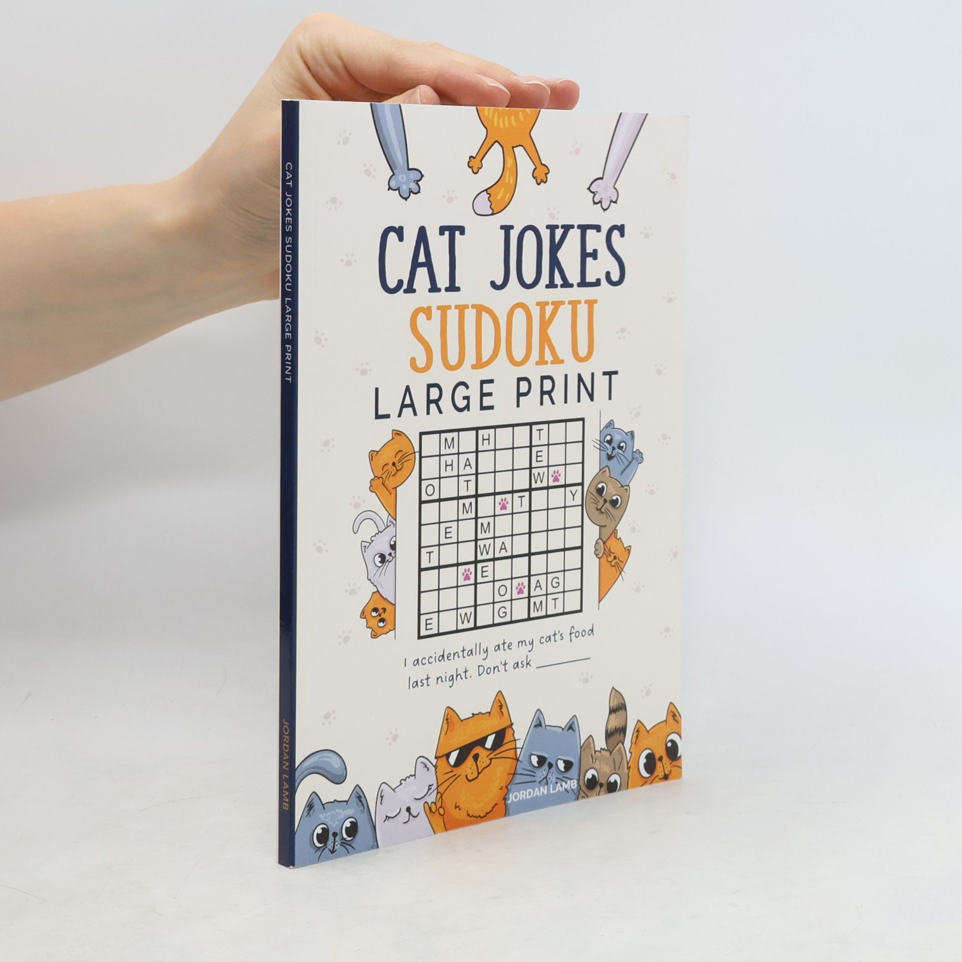 Jordan Lamb Cat Jokes Sudoku Large Print