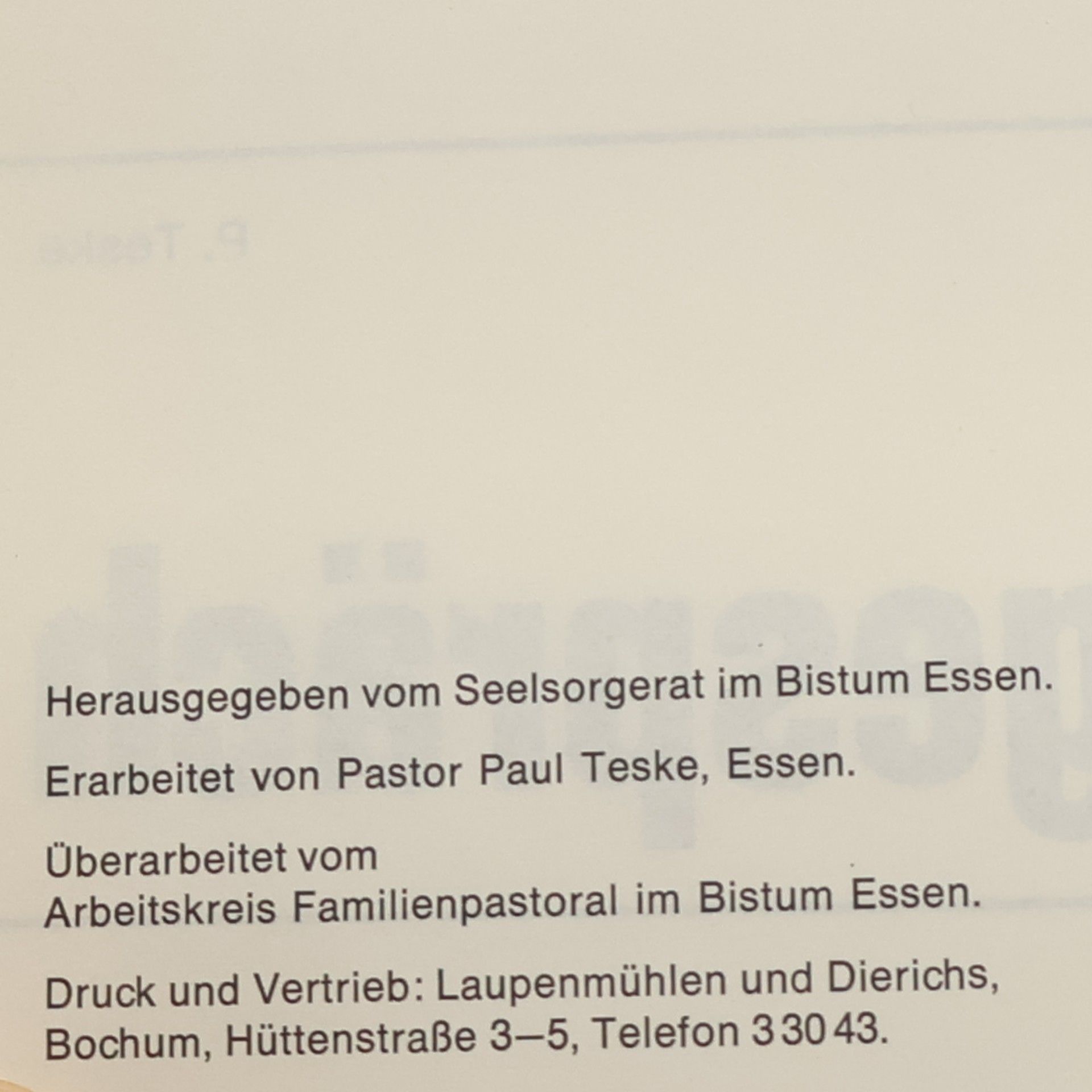 P. Teske Das Taufgespräch