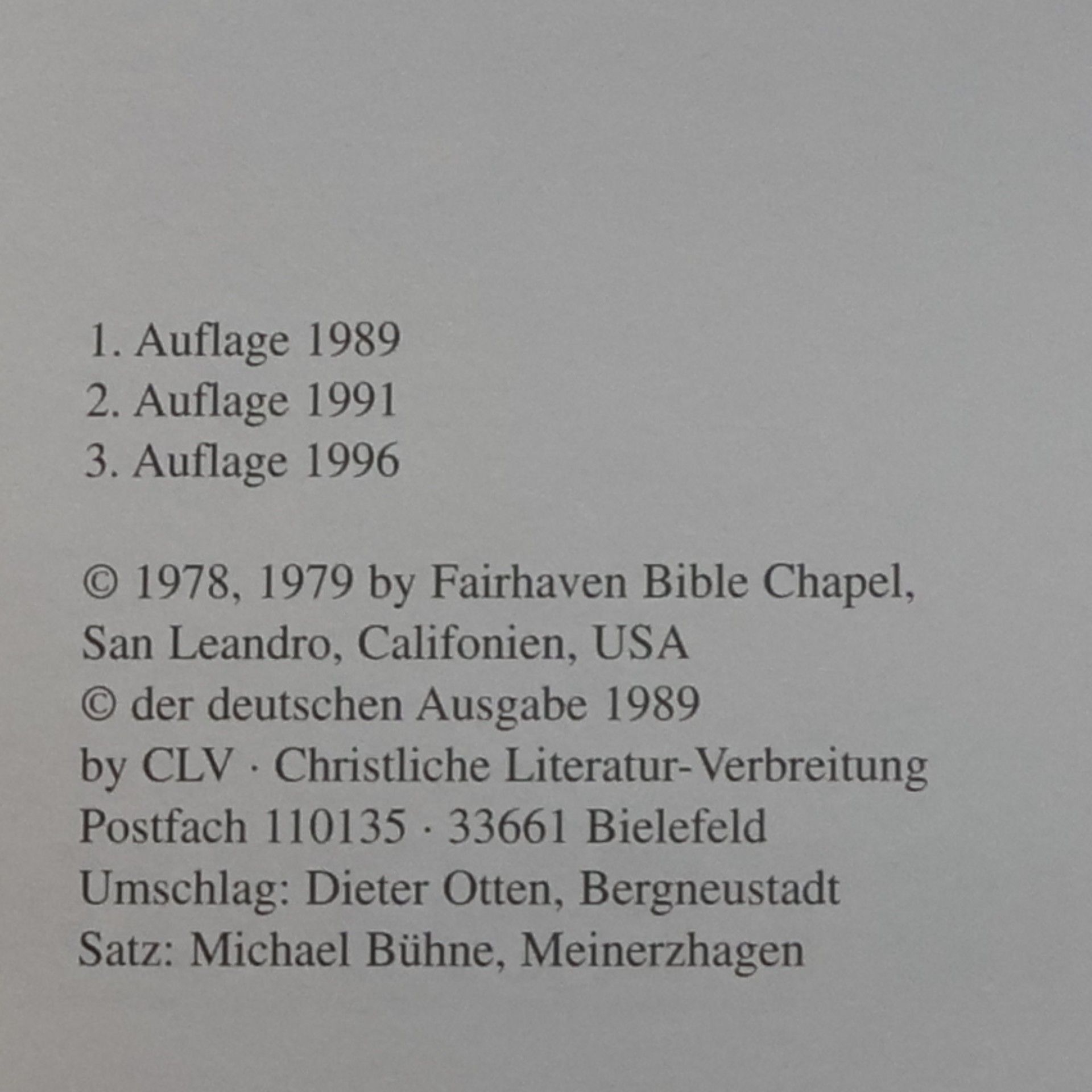 Jean Gibson Training im Christentum