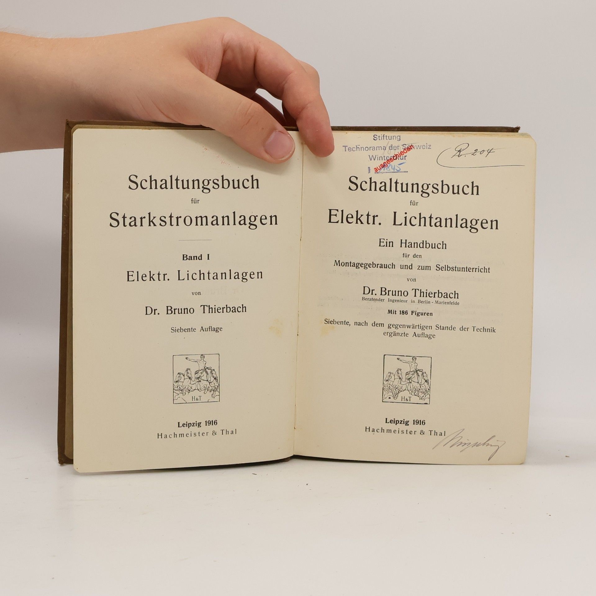 Bruno Thierbach Schaltungsbuch für elektrische Lichtanlagen