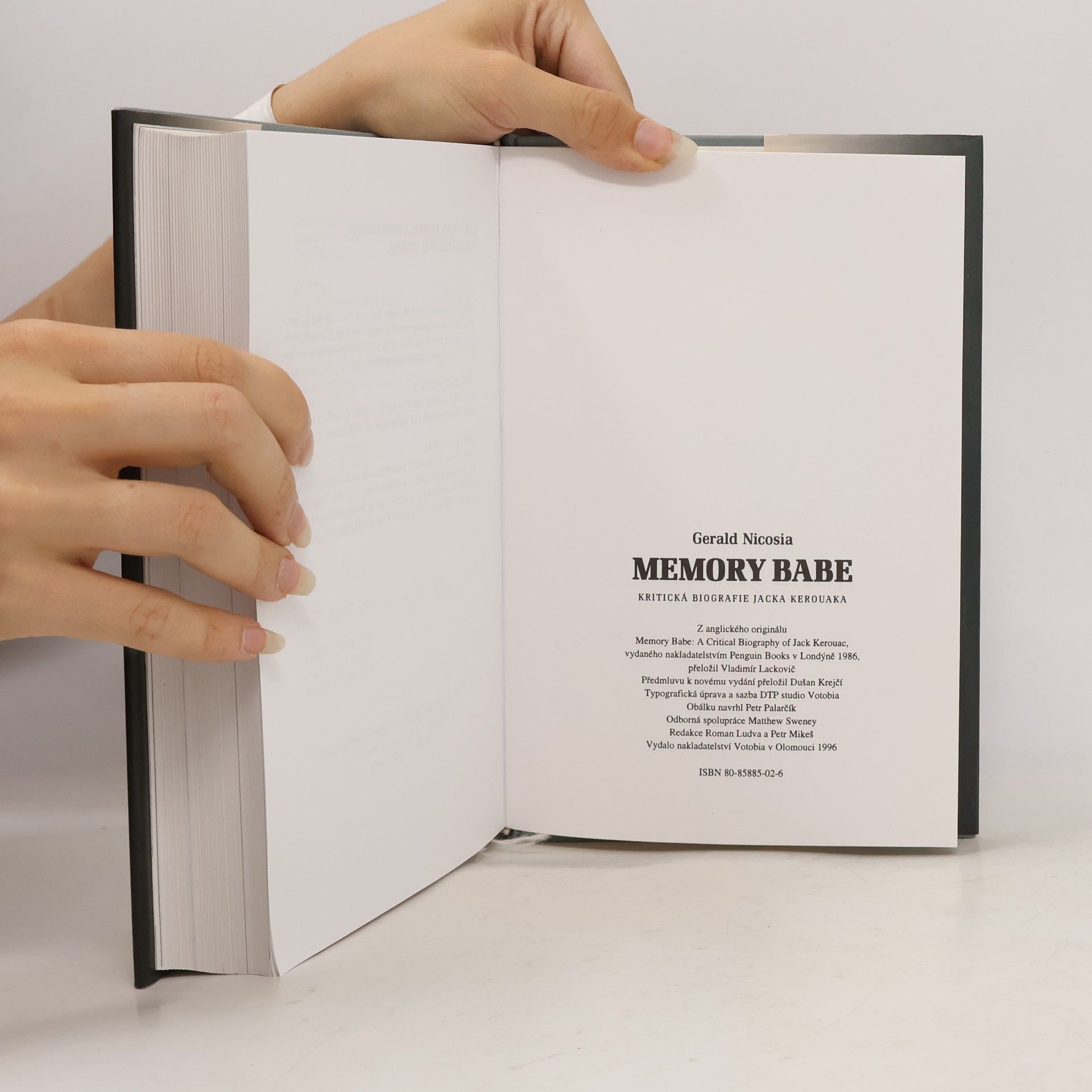 Gerald Nicosia Memory Babe. Kritická biografie Jacka Kerouaka