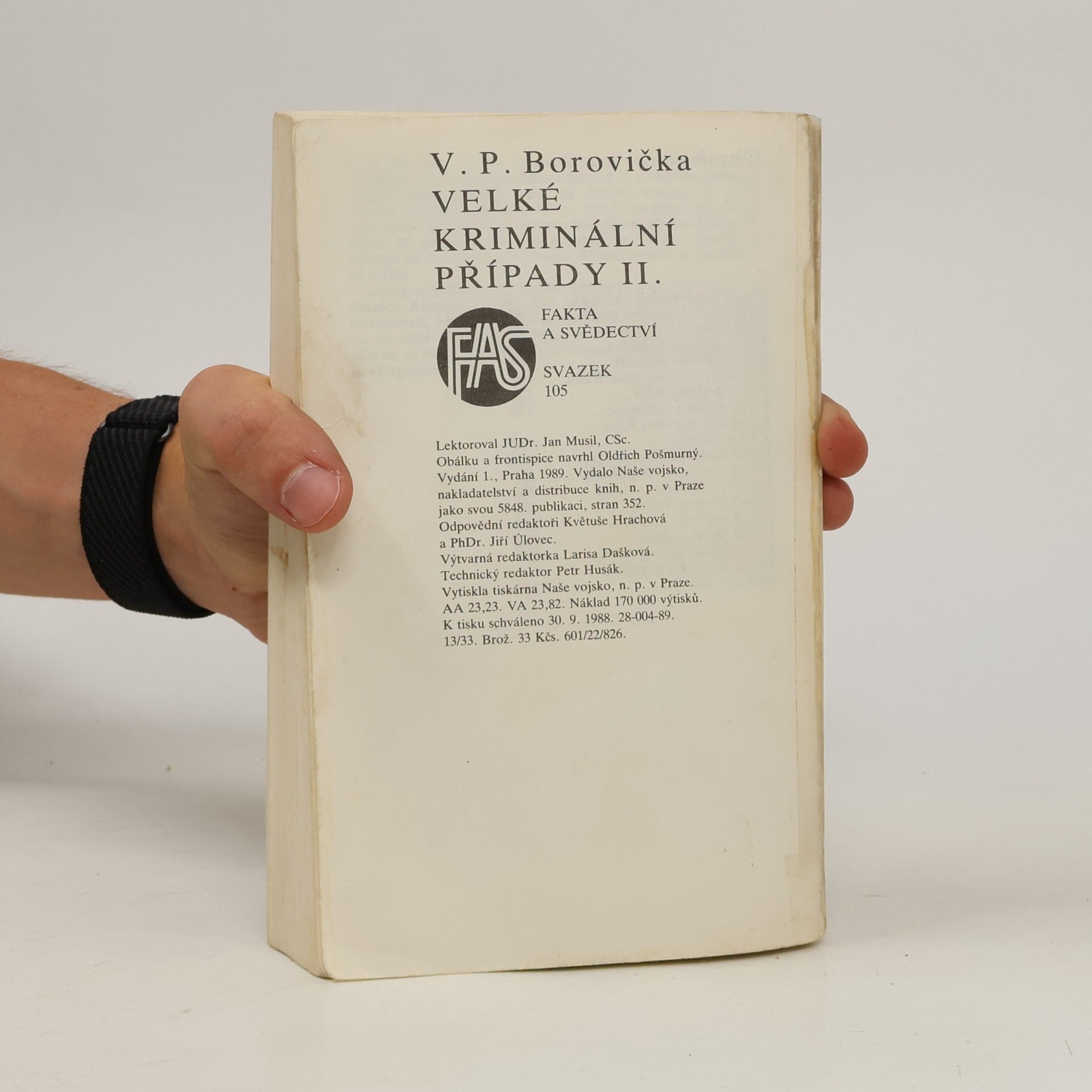 Václav Pavel Borovička Velké kriminální případy II.