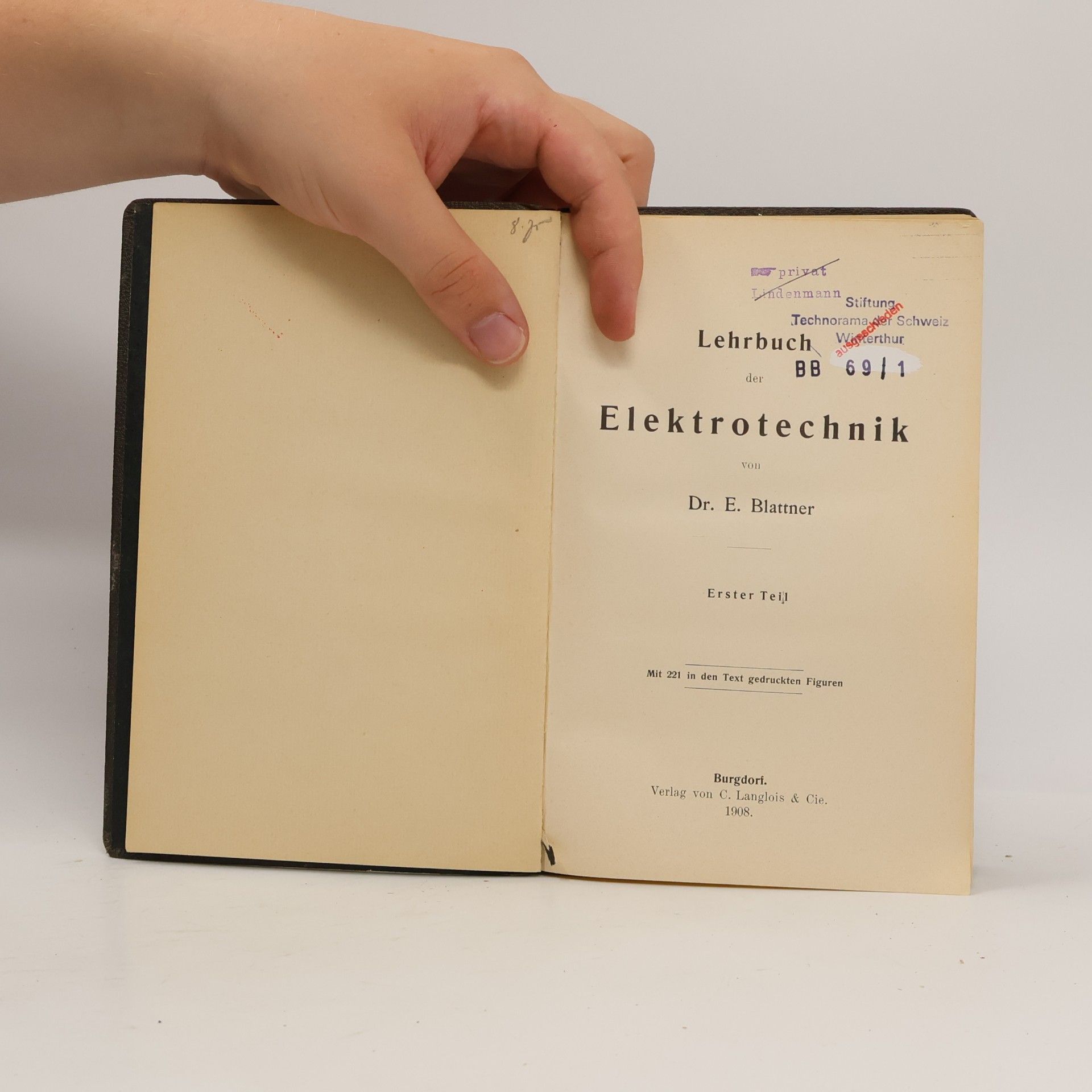 E. Blattner Lehrbuch der Elektrotechnik