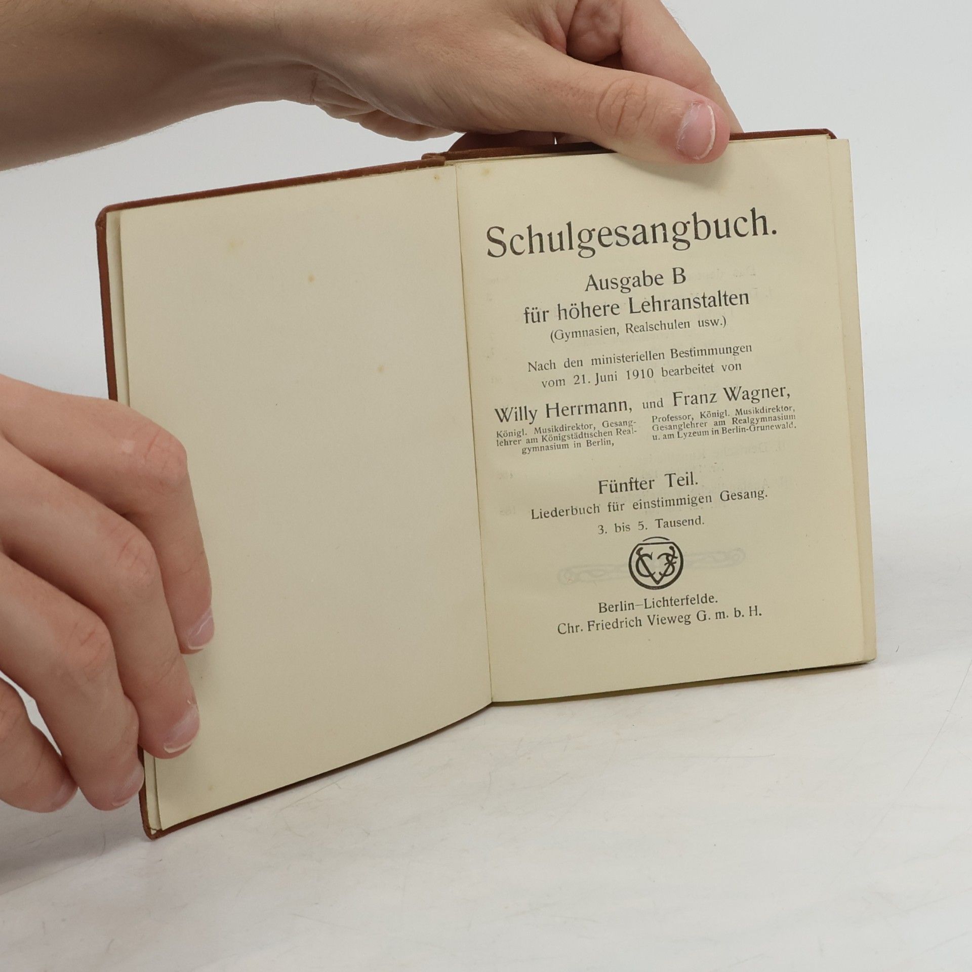 Willy Herrmann Schulgesangbuch V.