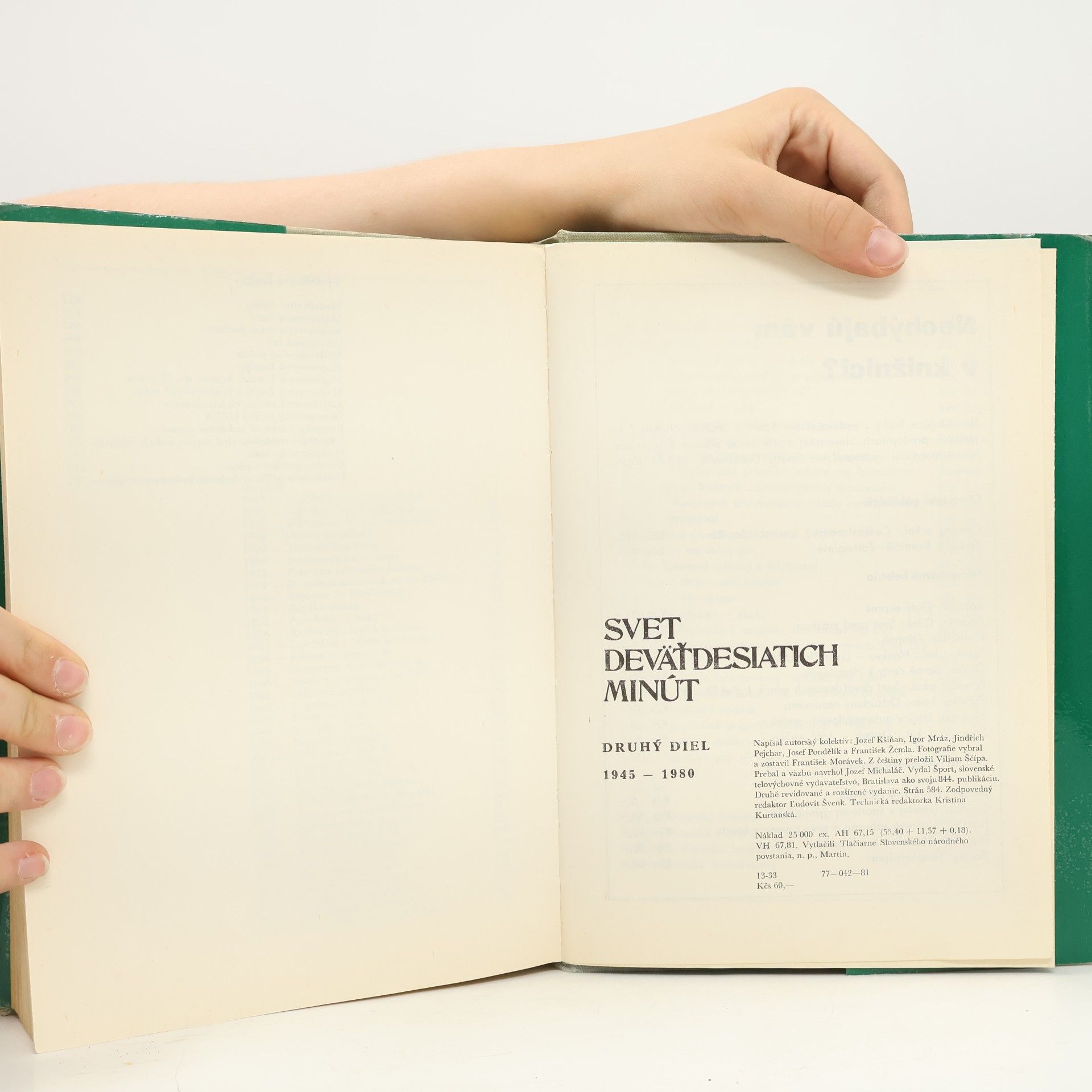 Autorenkollektiv Svet deväťdesiatich minút. Druhý diel 1945-1980
