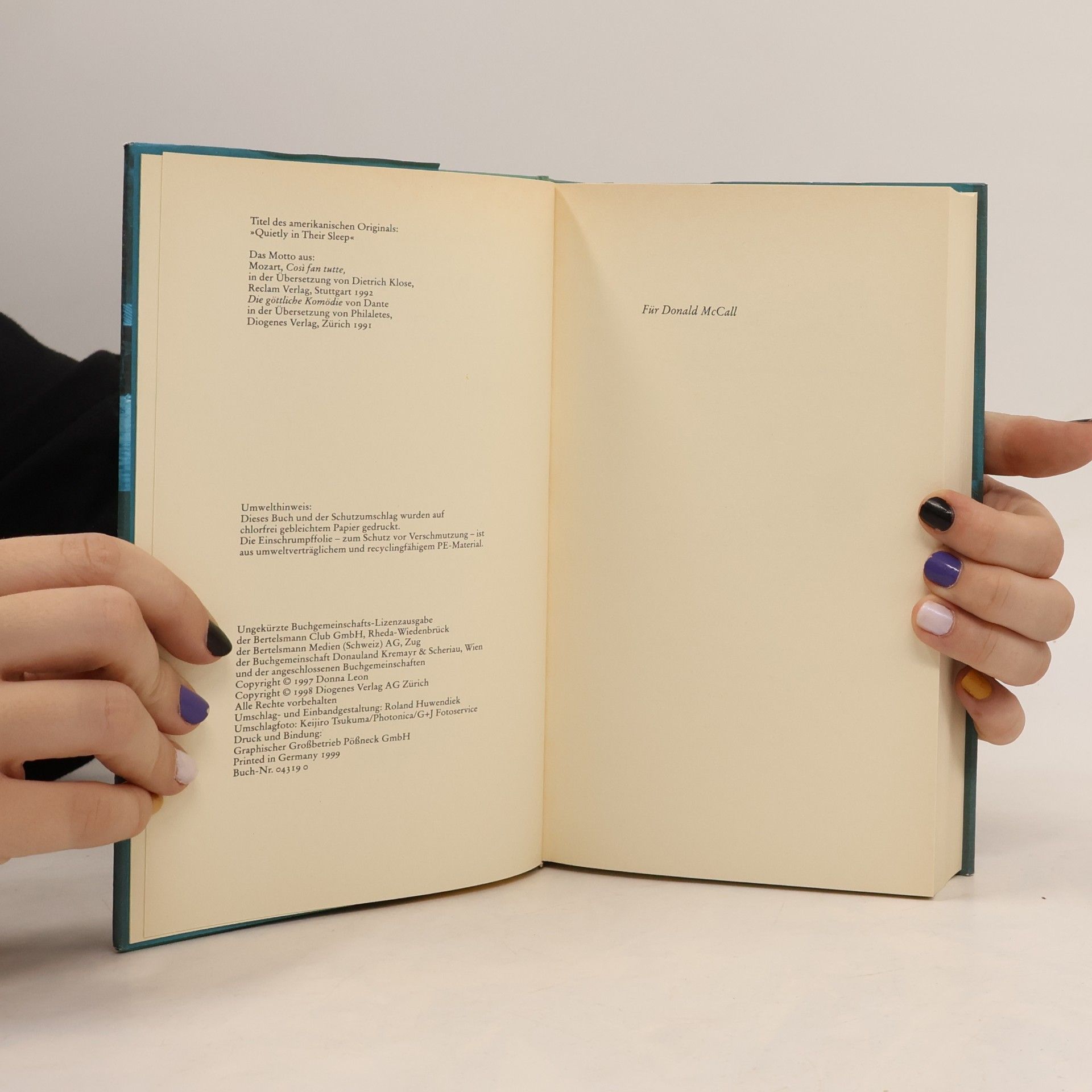 Donna Leon Sanft entschlafen