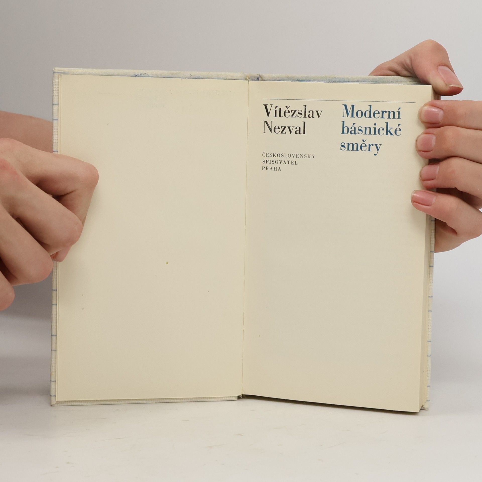 Vítězslav Nezval Moderní básnické směry