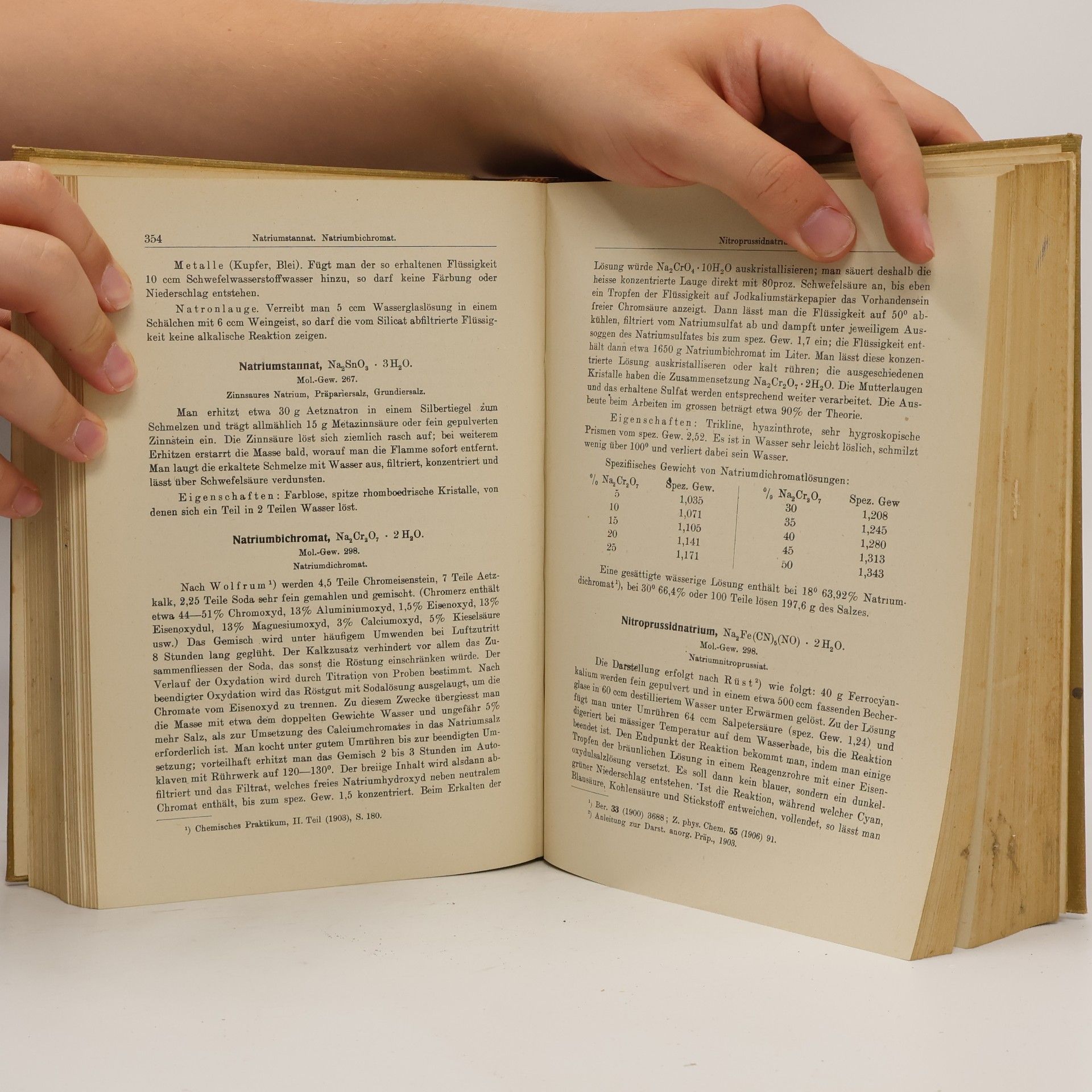 Ludwig Vanino Handbuch der präparativen Chemie I. Band