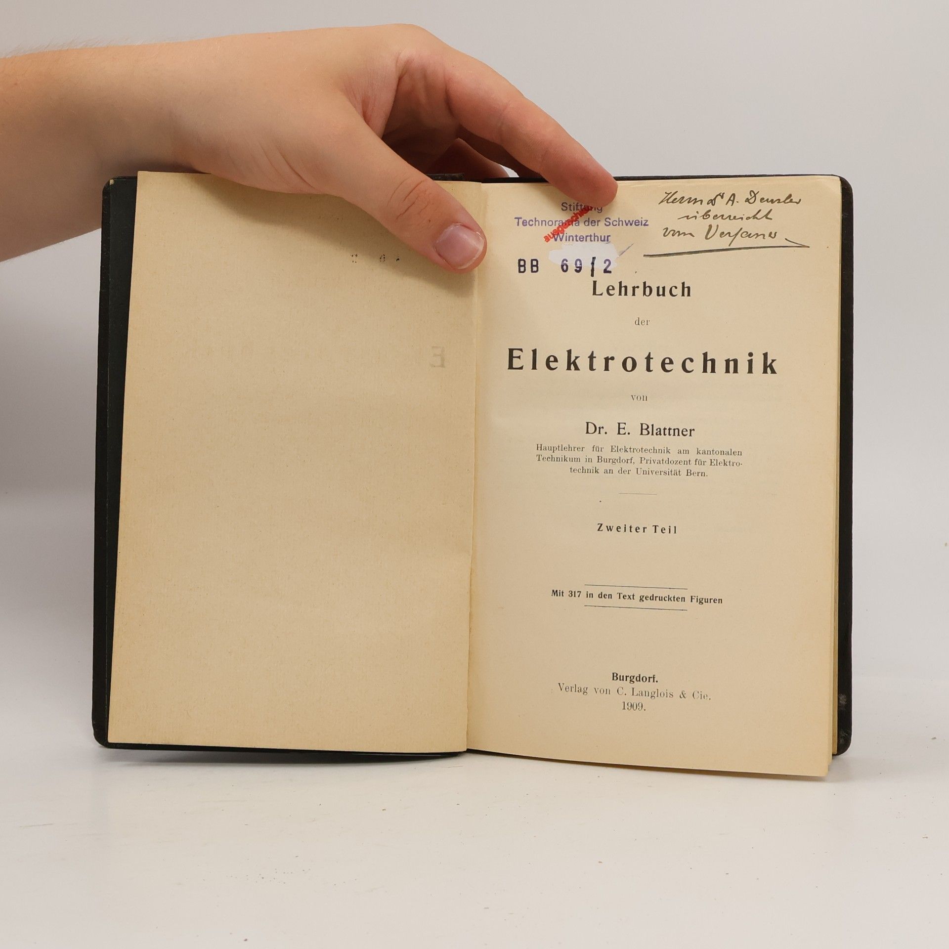 E. Blattner Lehrbuch der Elektrotechnik II.