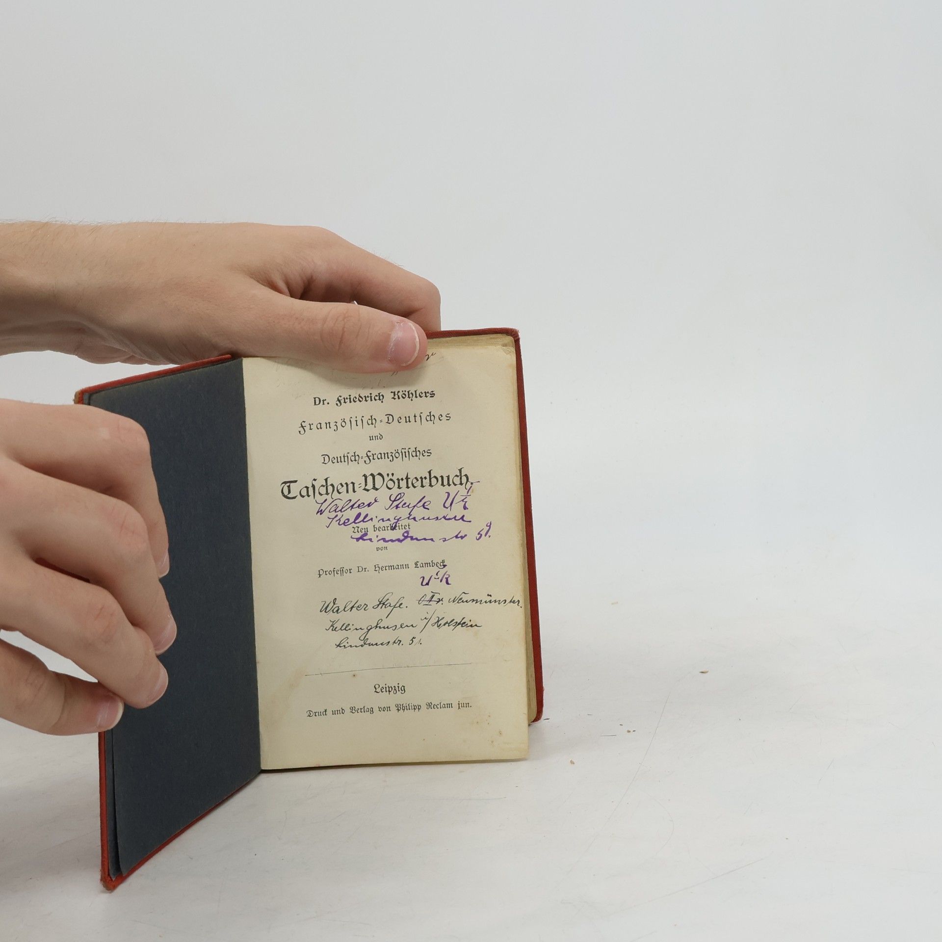 Friedrich Koehler Dr. Friedrich Köhlers französisch-deutsches und deutsch-französisches Taschen-Wörterbuch