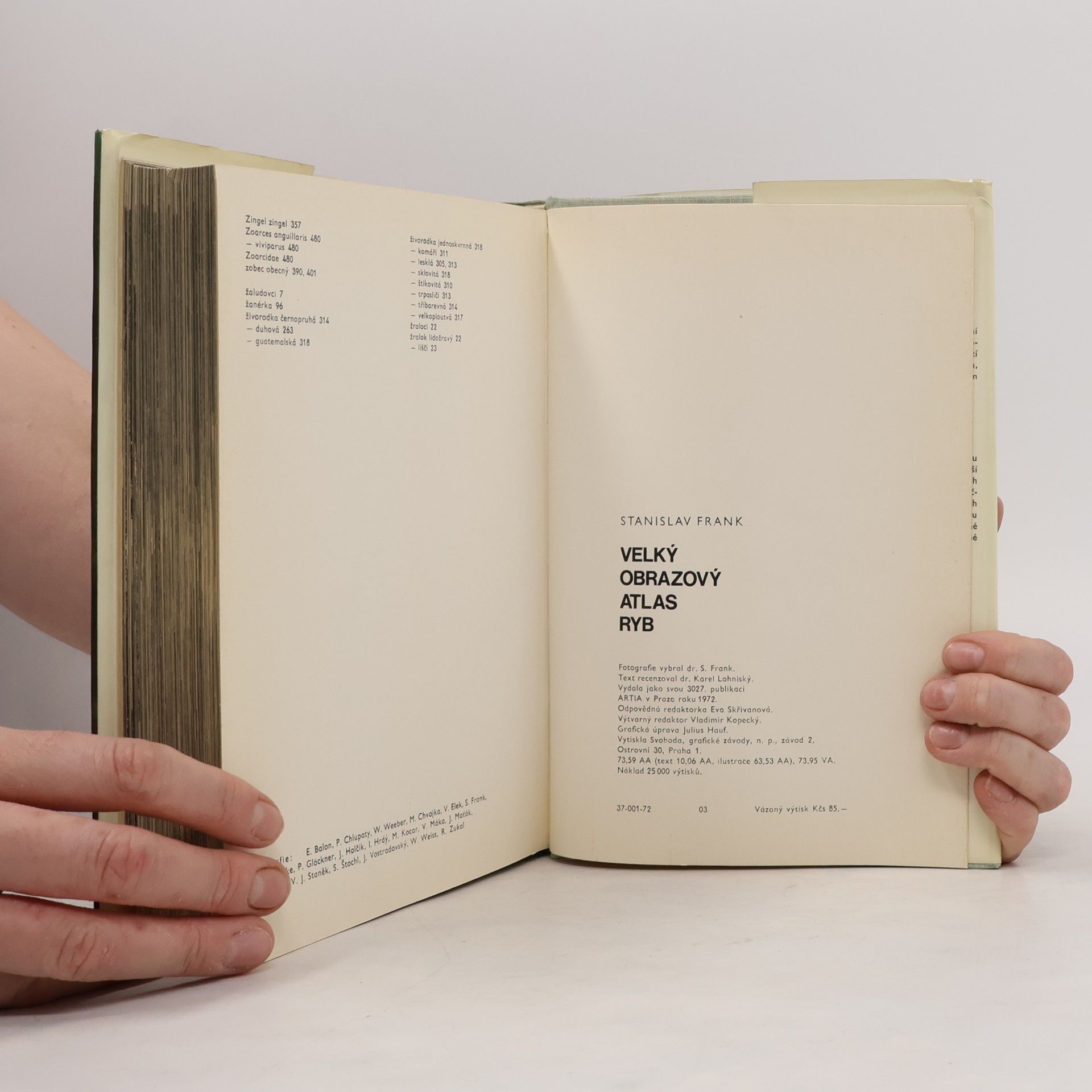 Stanislav Frank Velký obrazový atlas ryb