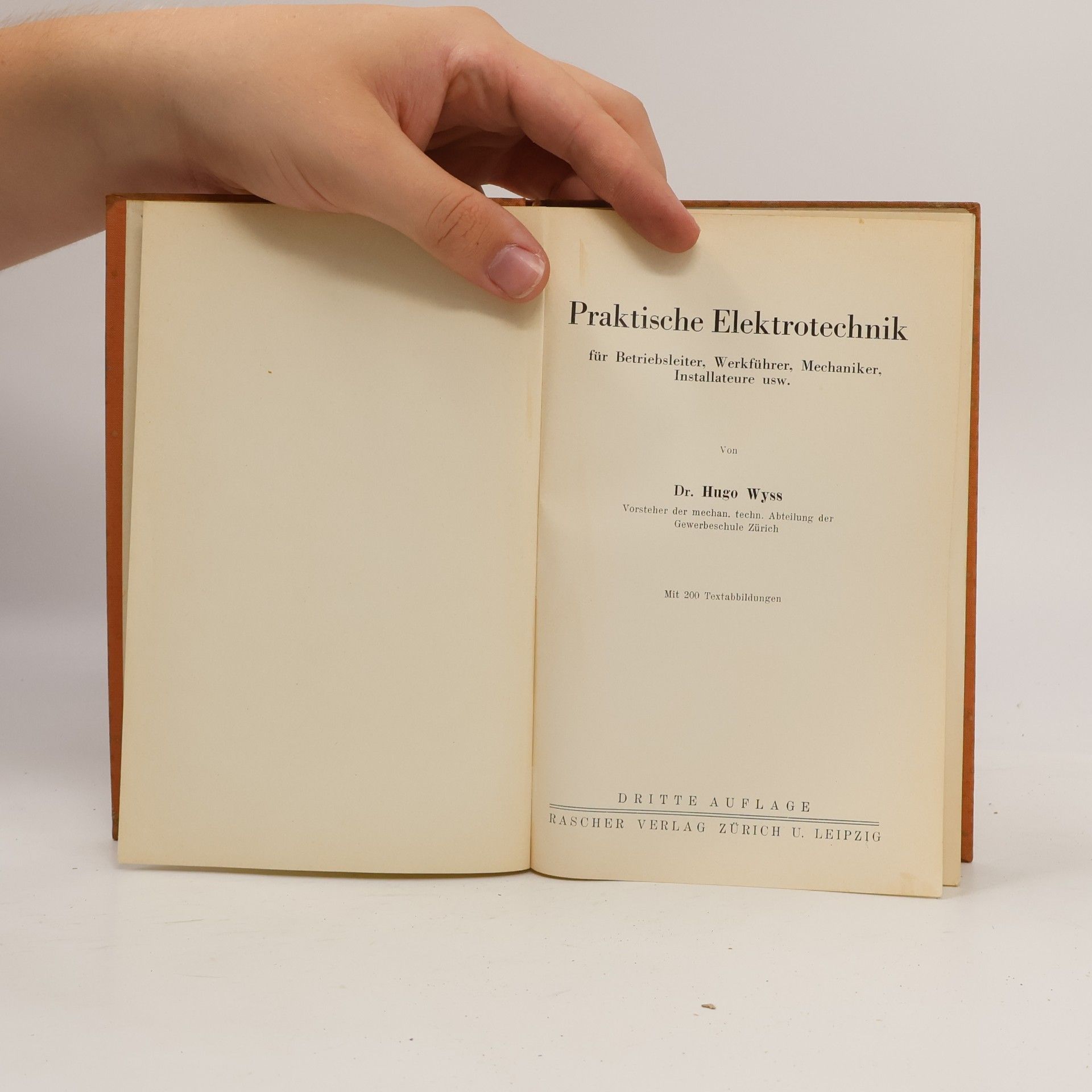 Hugo Wyss Praktische Elektrotechnik