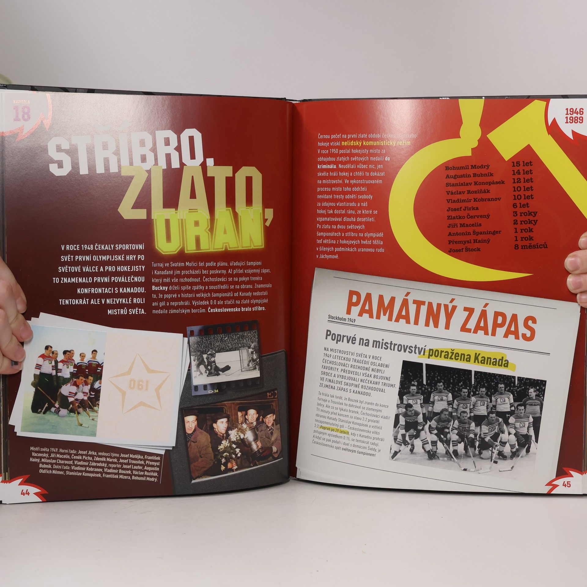 Tomáš Kučera Legendy se nerodí přes noc - Nálepková kniha českého hokeje