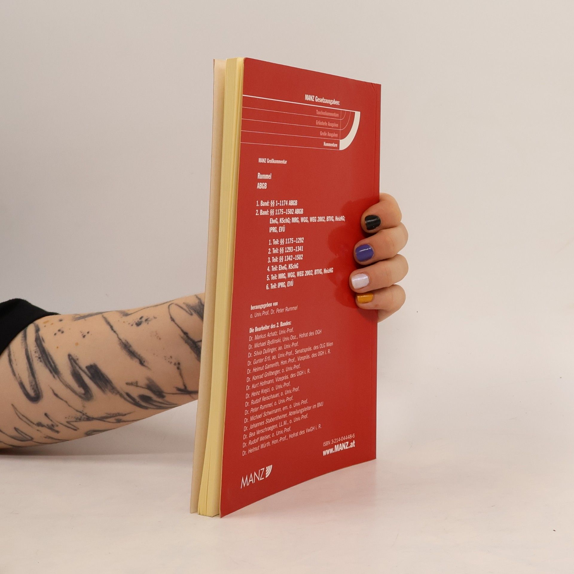 Markus Achatz Kommentar zum Allgemeinen bürgerlichen Gesetzbuch : mit EheG, KSchG, MRG, WGG, WEG 2002, BTVG, HeizKG, IPRG, EVÜ : in zwei Bänden. 2. Band, §§ 1175 bis 1502 ABGB; Nebengesetze. 1. Teil, §§ 1175 bis 1292 ABGB