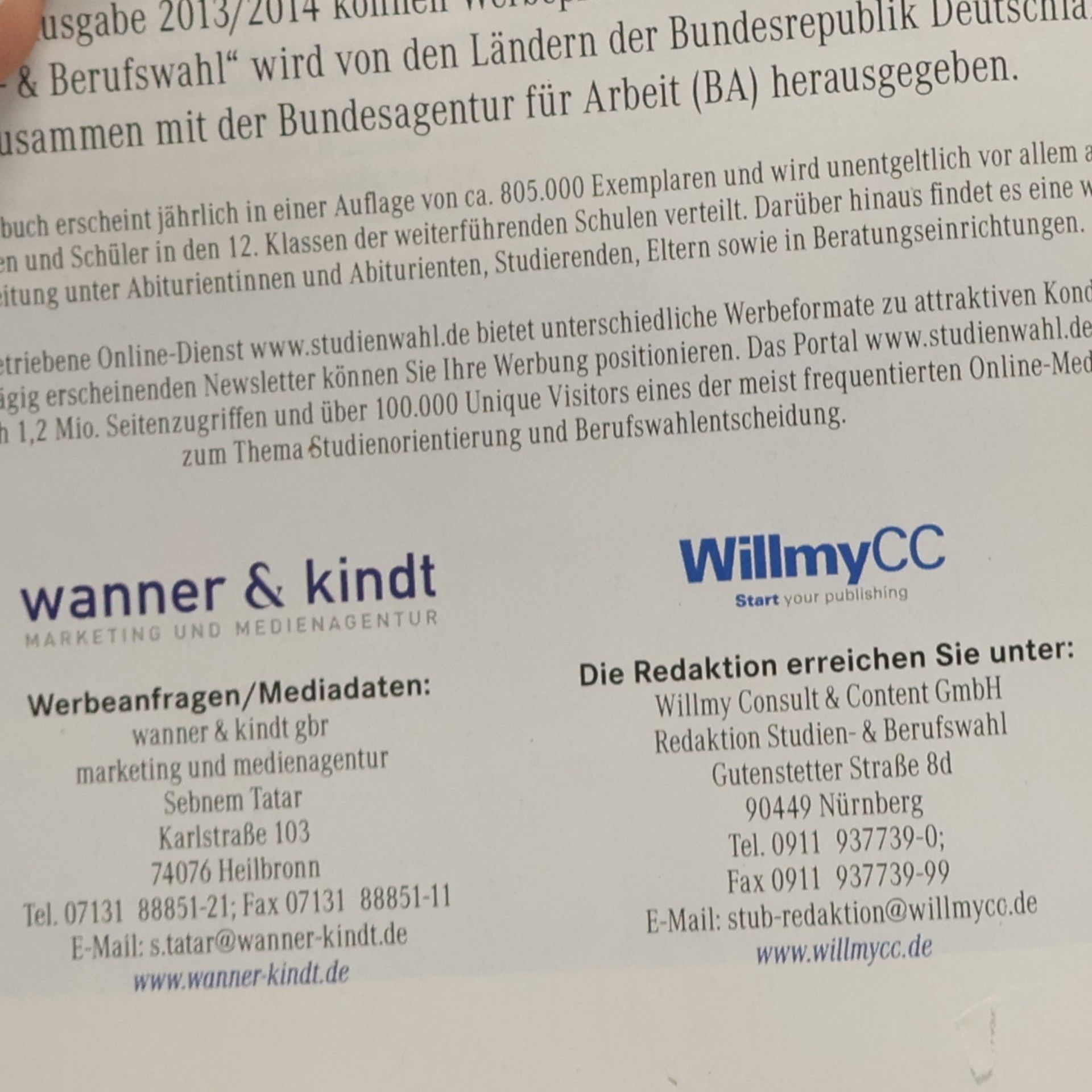 Autorenkollektiv Studien- & Berufswahl 2012/2013