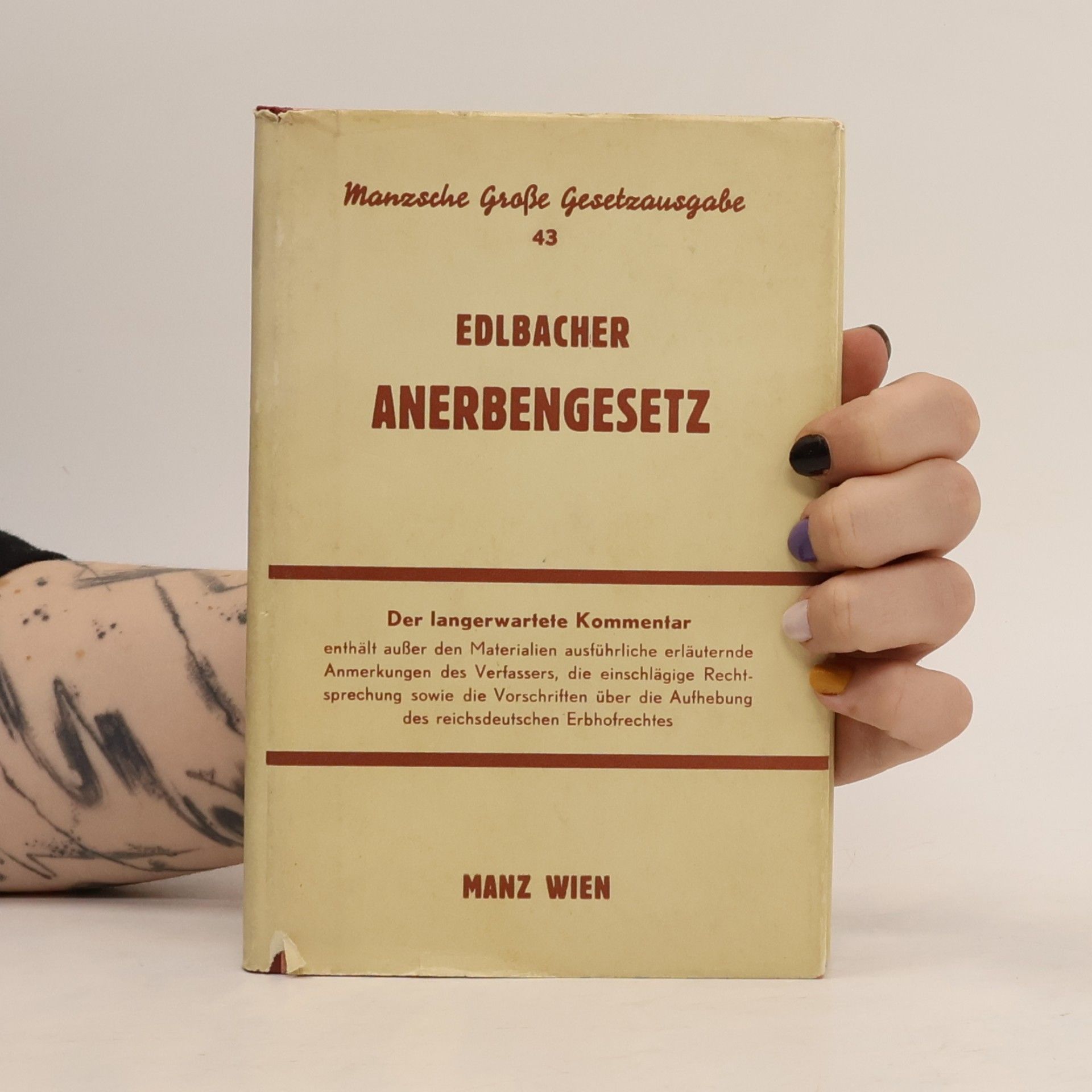 Oskar Edlbacher Das Anerbengesetz