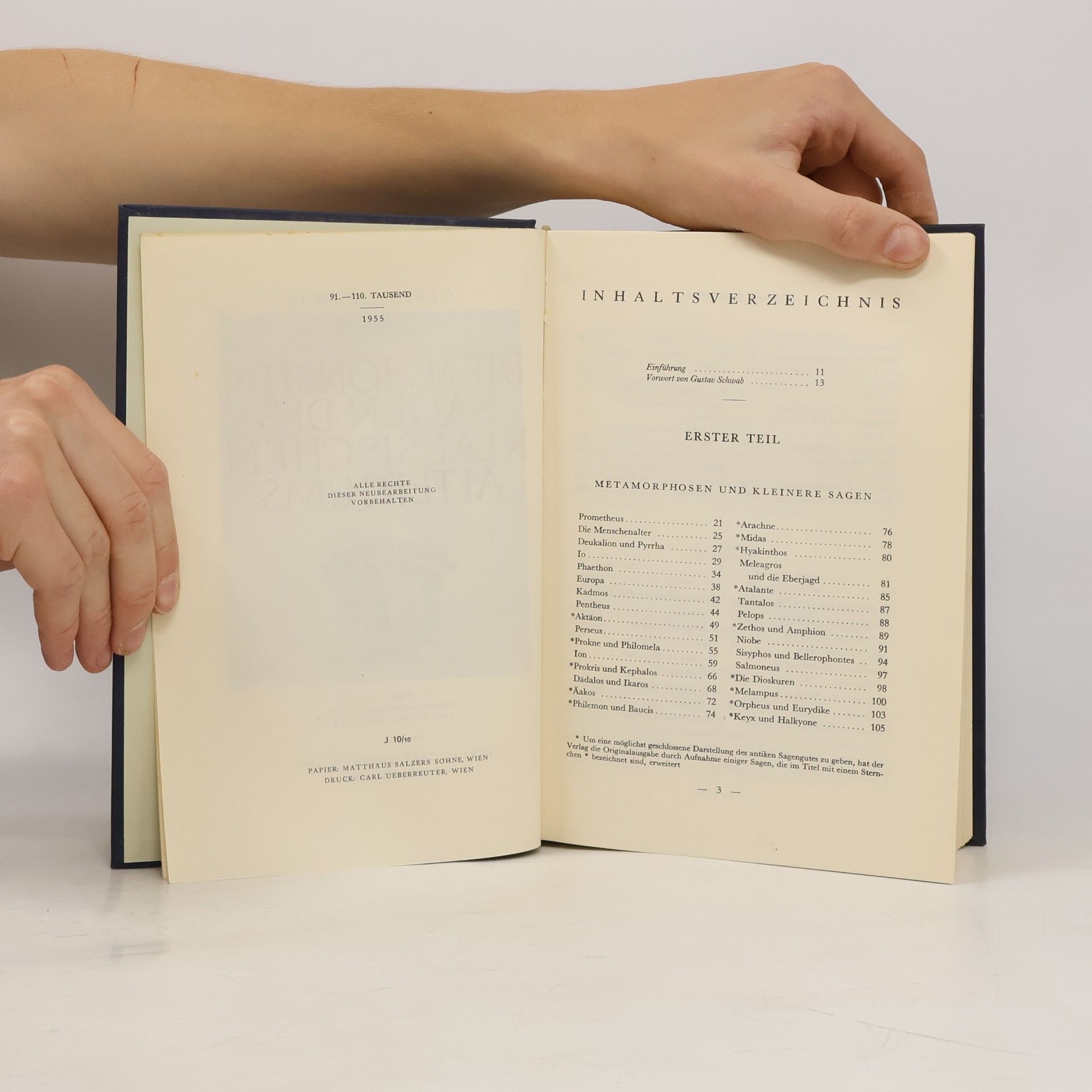 Gustav Schwab Die schönsten Sagen des klassischen Alertums